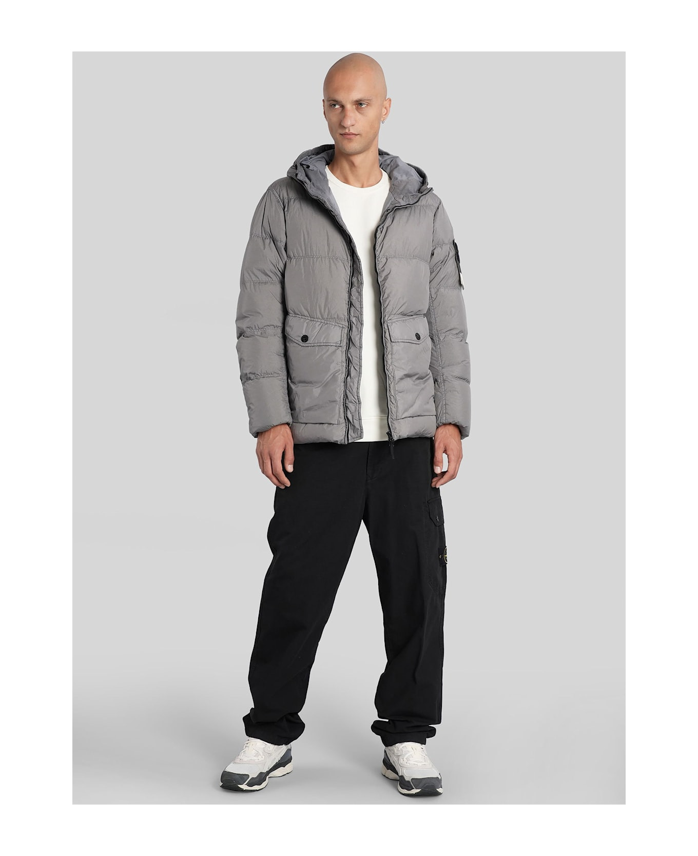 Puffer In Grey Polyester - 2