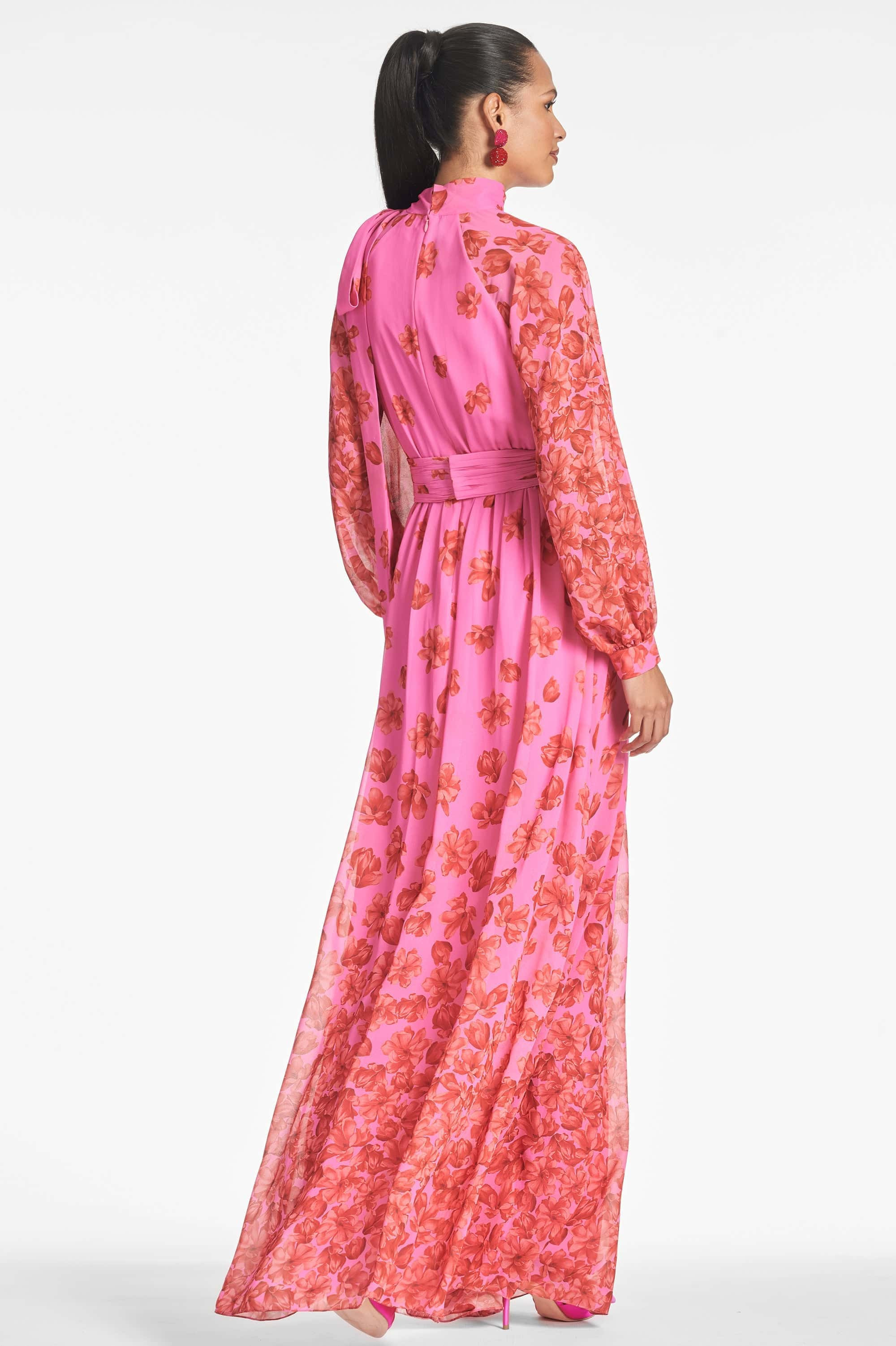 Vera Gown - Rose/Vermillion - 5