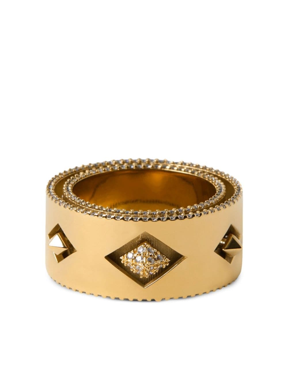Hollow gold-plated ring - 1