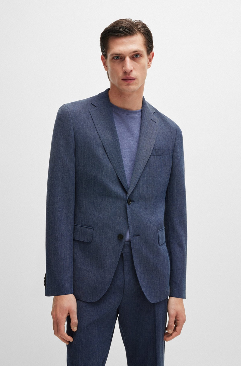 SLIM-FIT SUIT IN MICRO-PATTERNED PERFORMANCE FABRIC 3