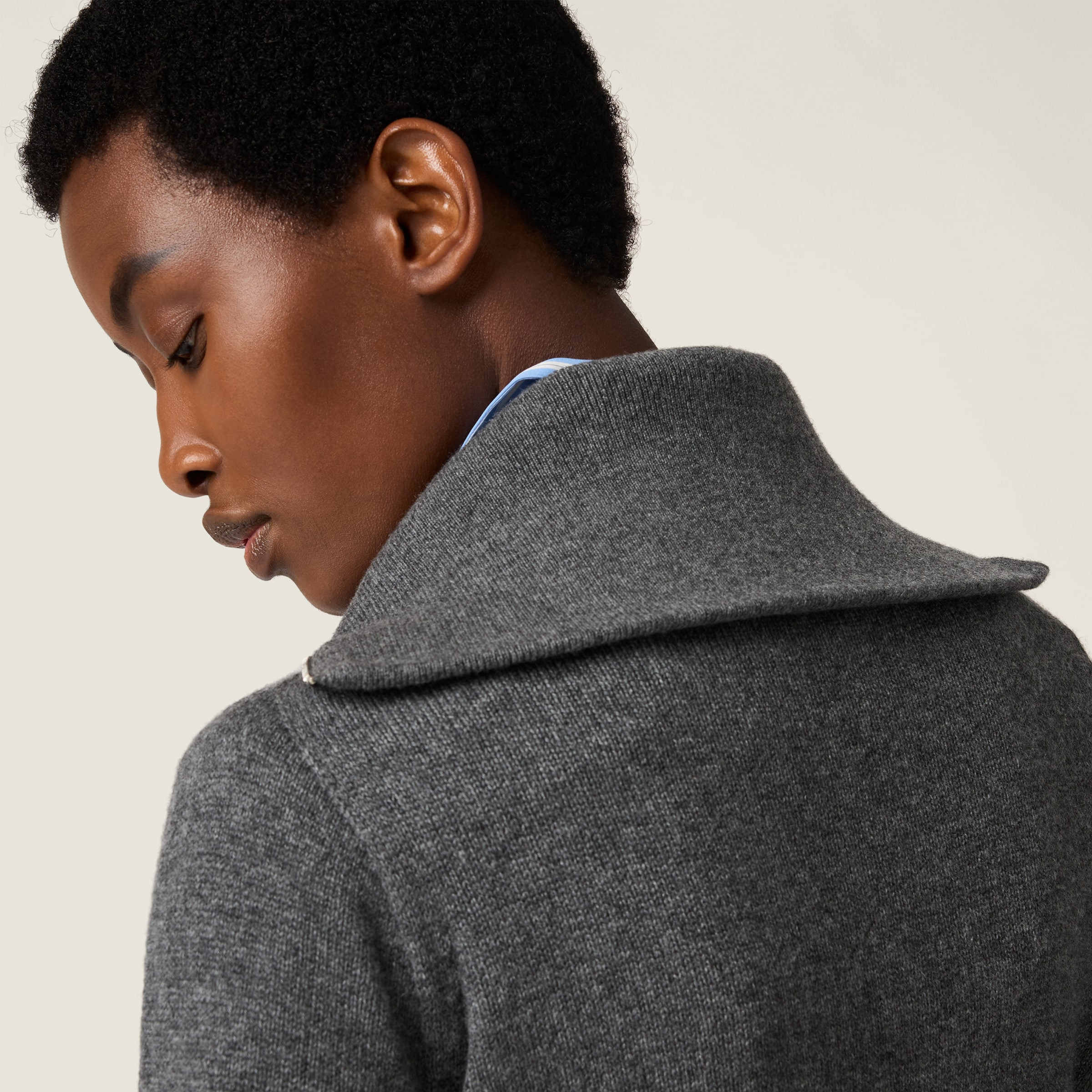 Cashmere half-zipper sweater - 6