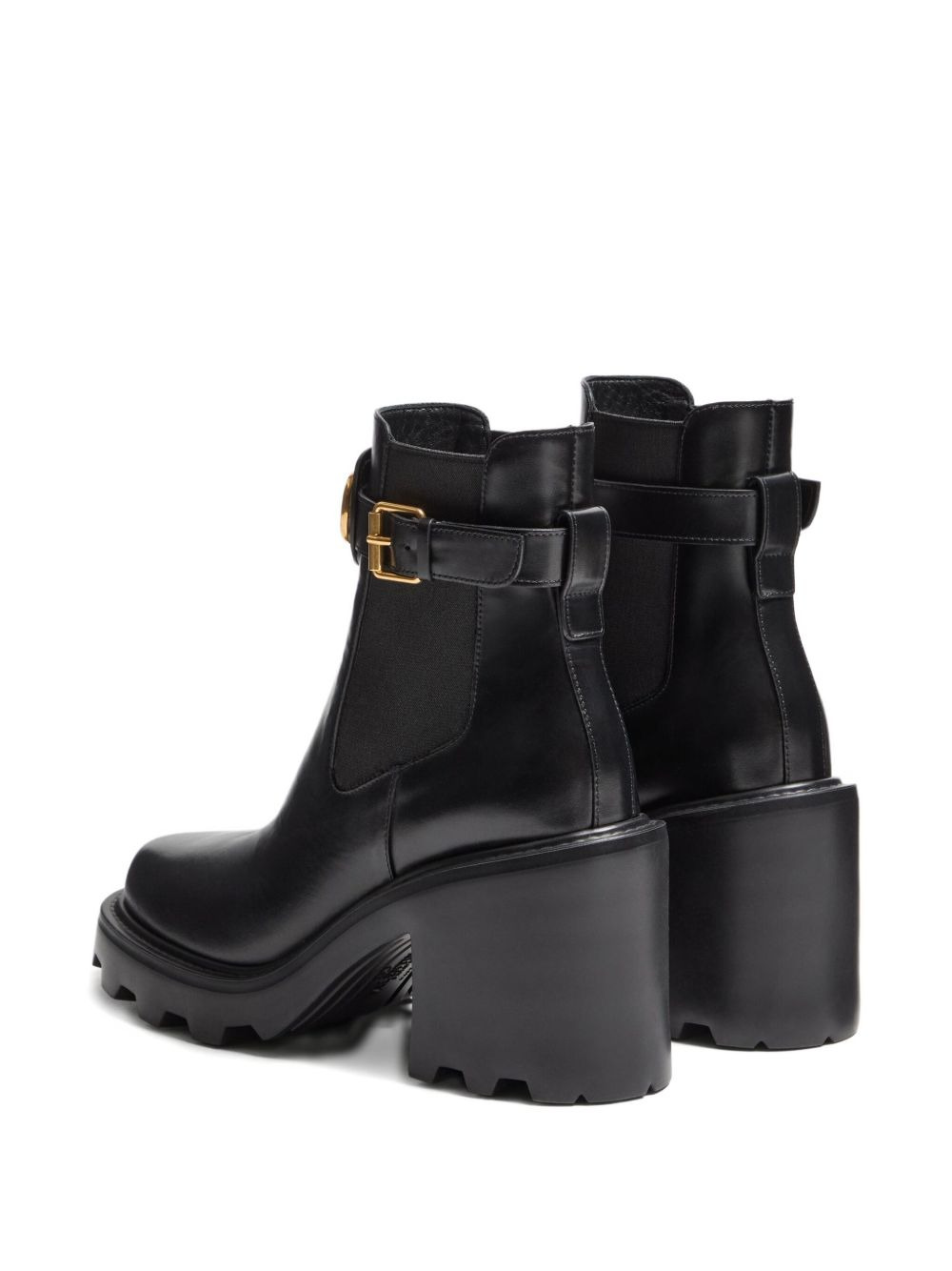90mm Vlogo Chelsea leather ankle boots - 3