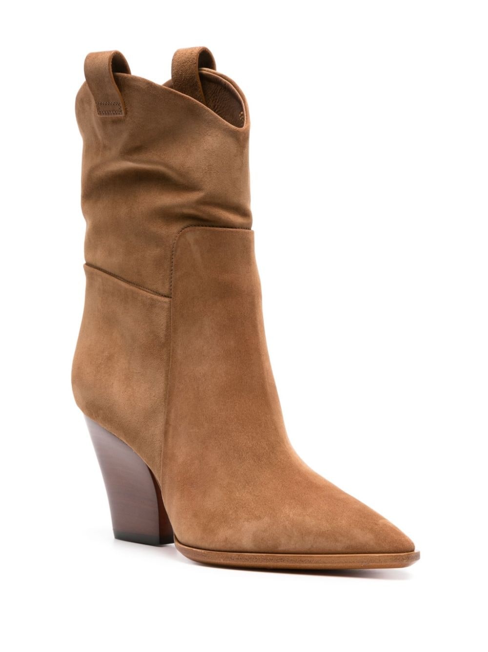 90mm suede ankle boots - 2