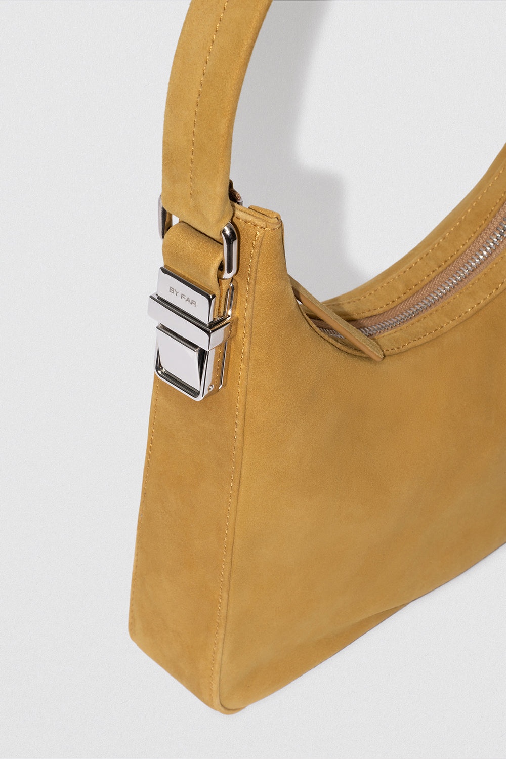 RHEA CUMIN KID SUEDE LEATHER SHOULDER BAG - 3