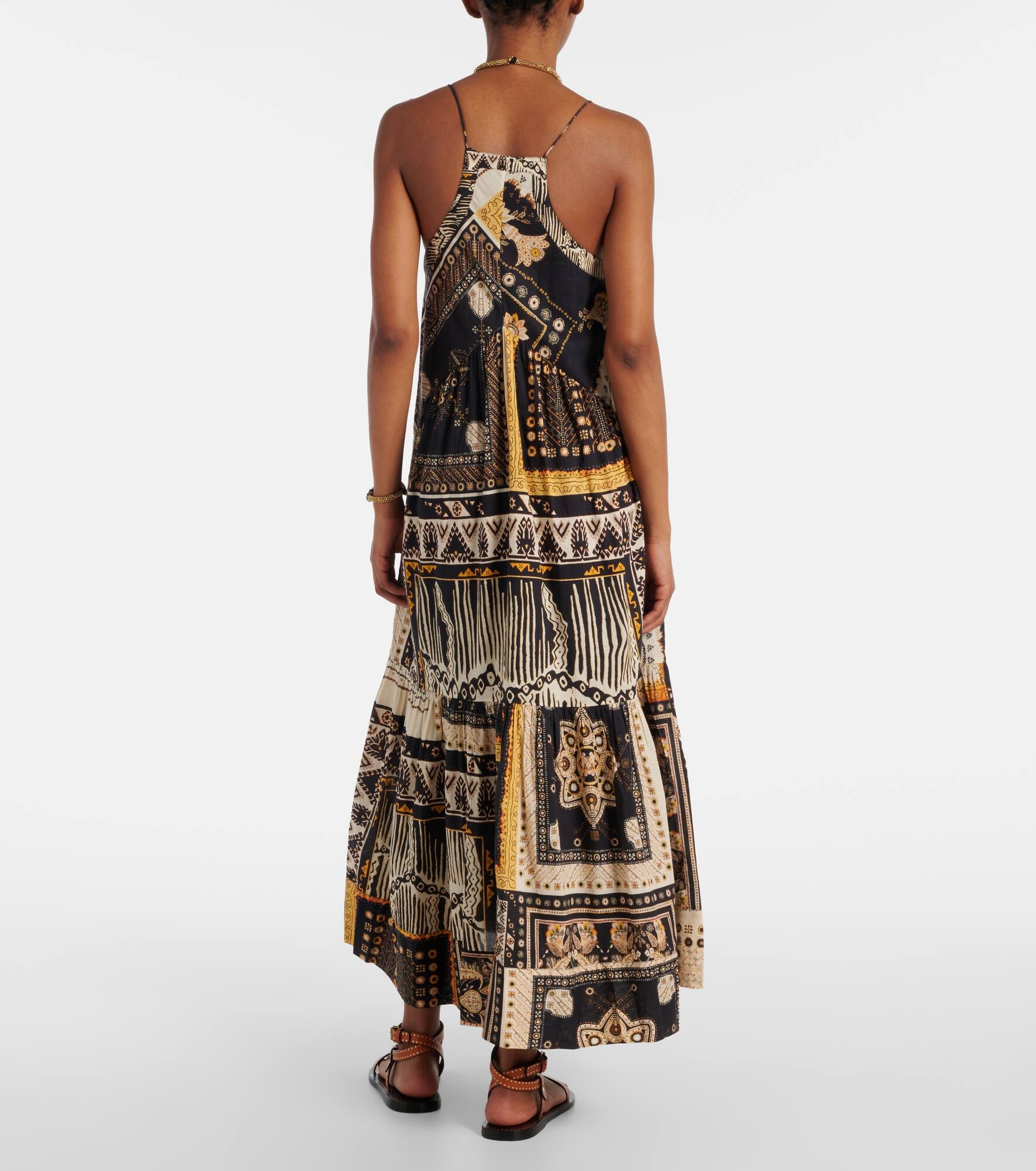 Sabbage printed cotton midi dress - 3
