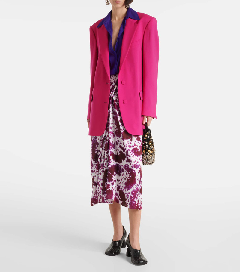 Dries Van Noten Gathered midi skirt outlook