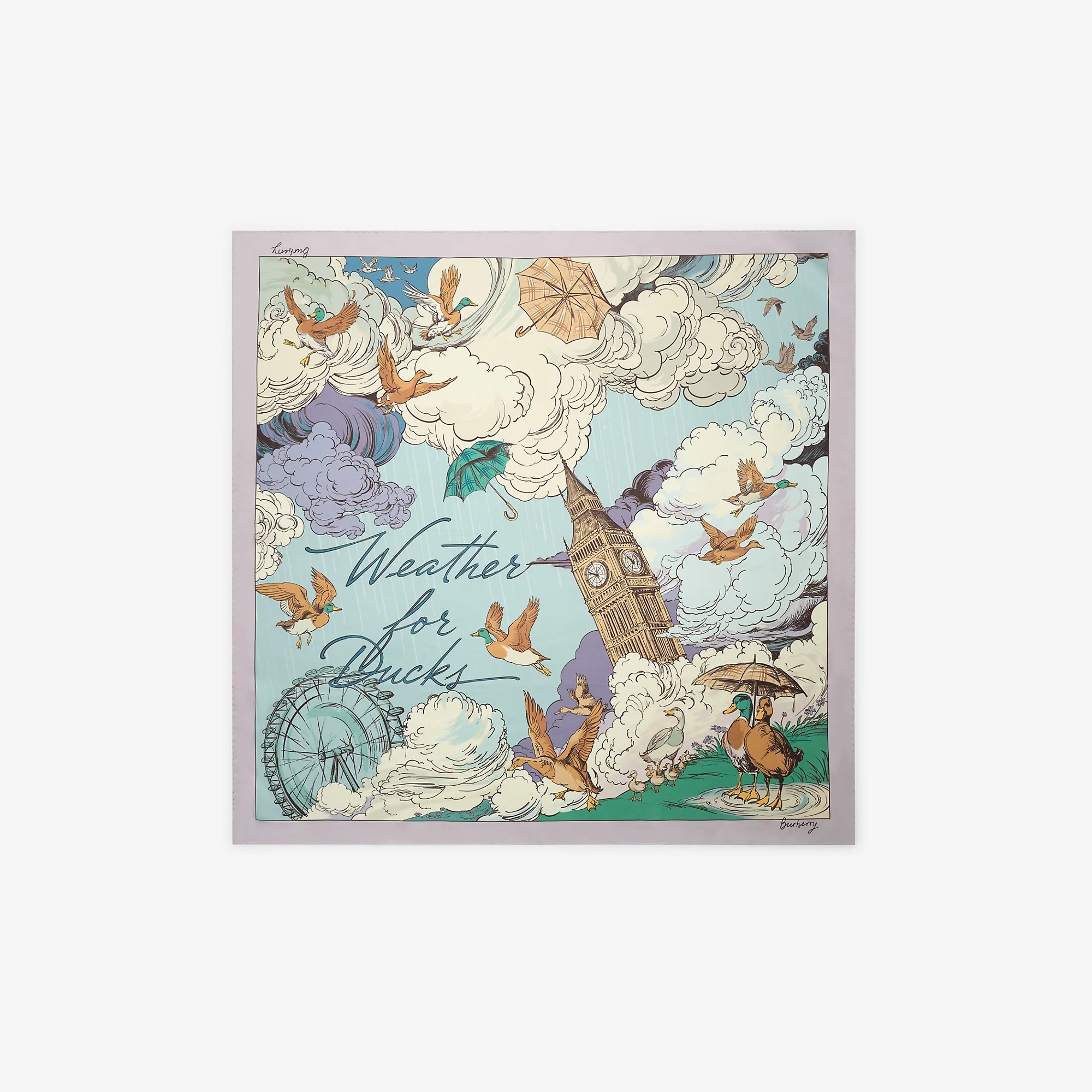 Weather For Ducks Silk Scarf - 1