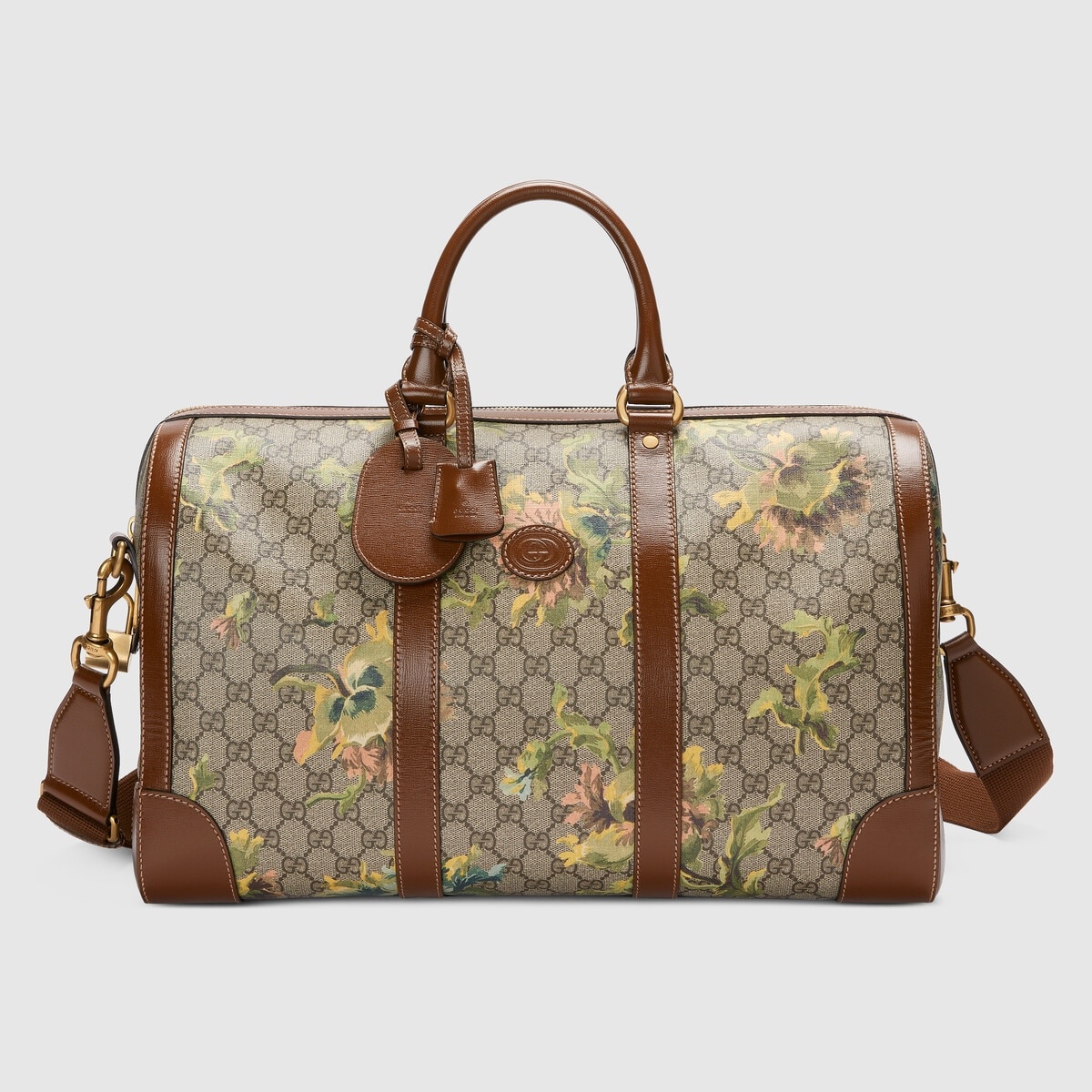 GG carnation print duffle bag - 1