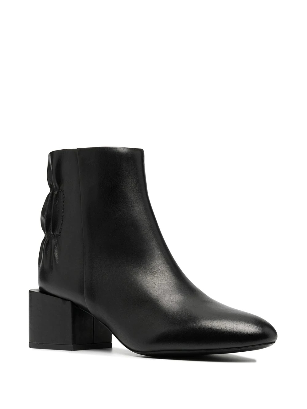 zip-up leather ankle boots - 2