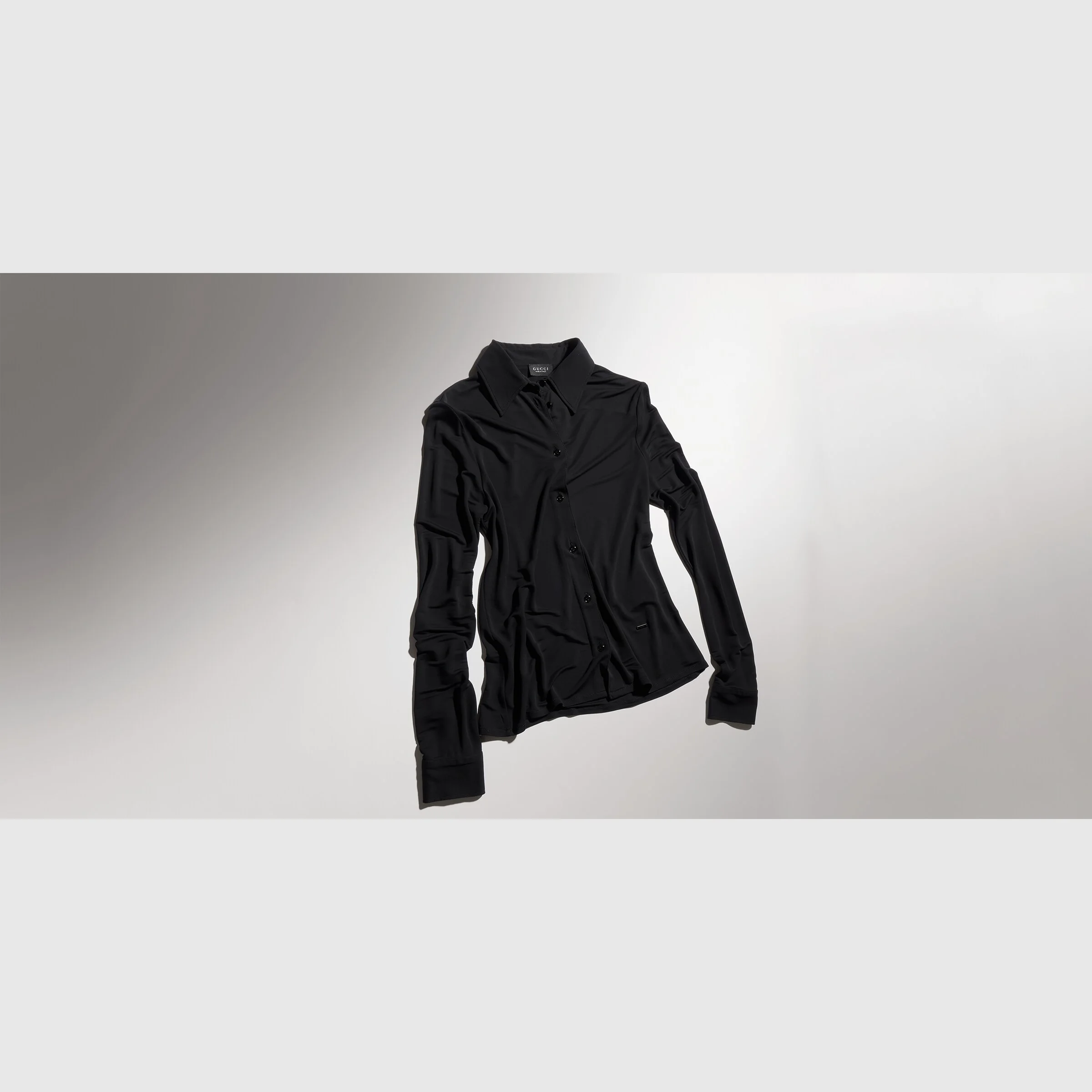 Lightweight viscose crêpe jersey shirt - 1