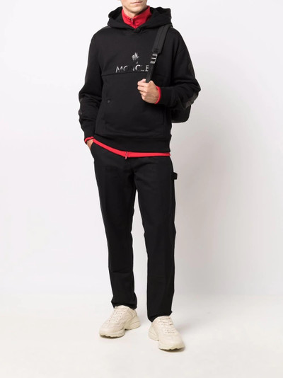 Moncler logo-print hoodie outlook