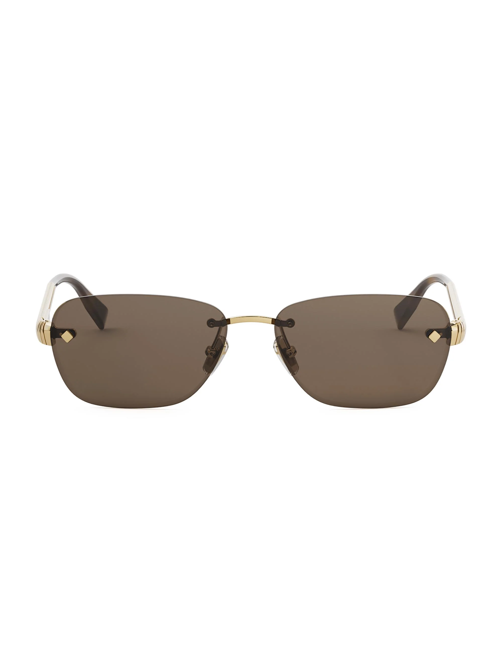 Women's Tubogas 55MM Rectangular Sunglasses - Gold Brown - 1