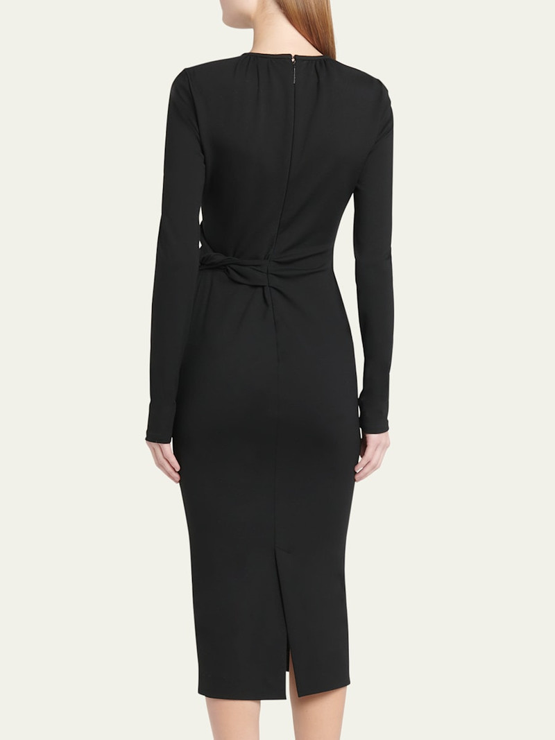 Keyhole Milano Jersey Sheath Dress 3