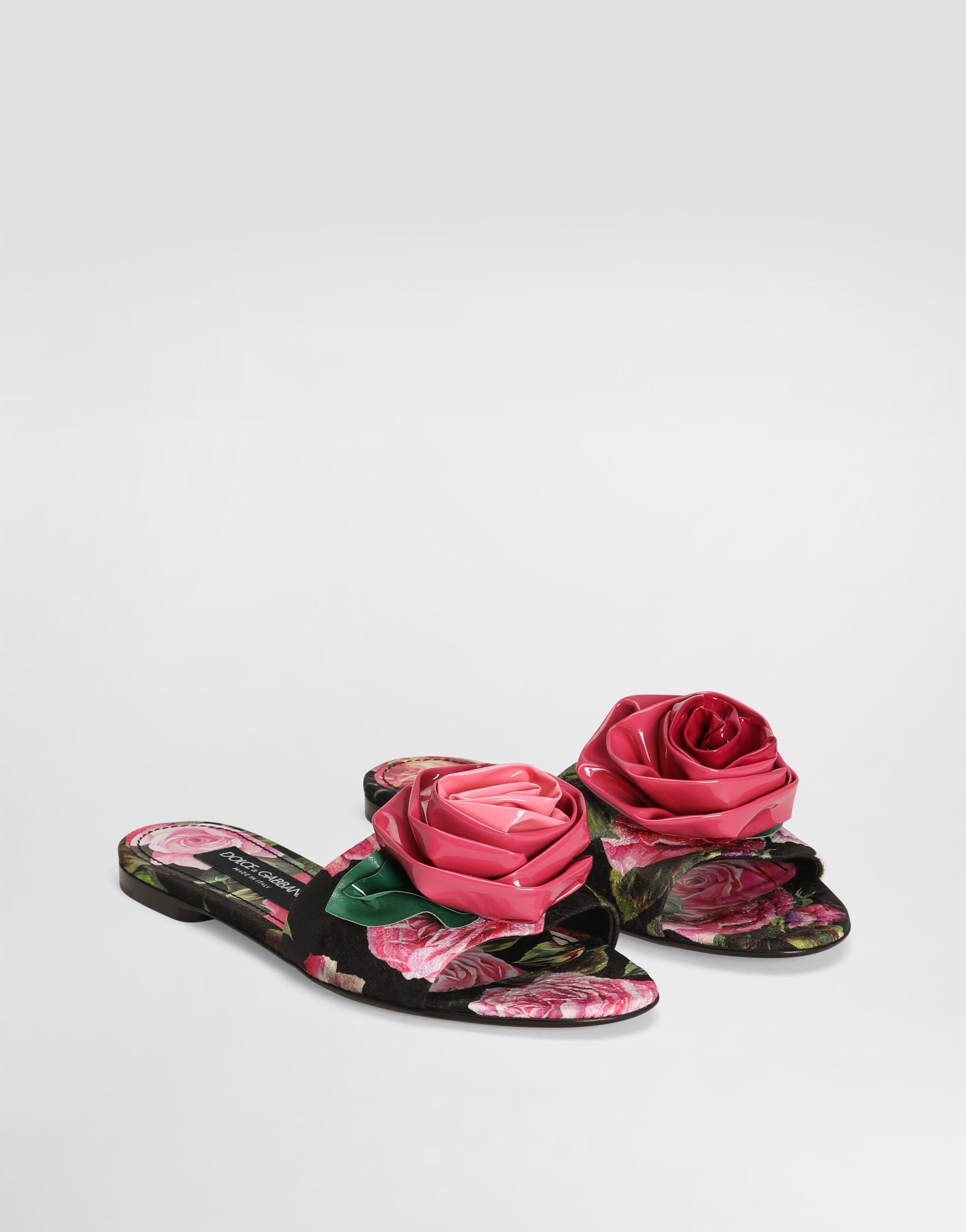 Printed brocade sliders - 2