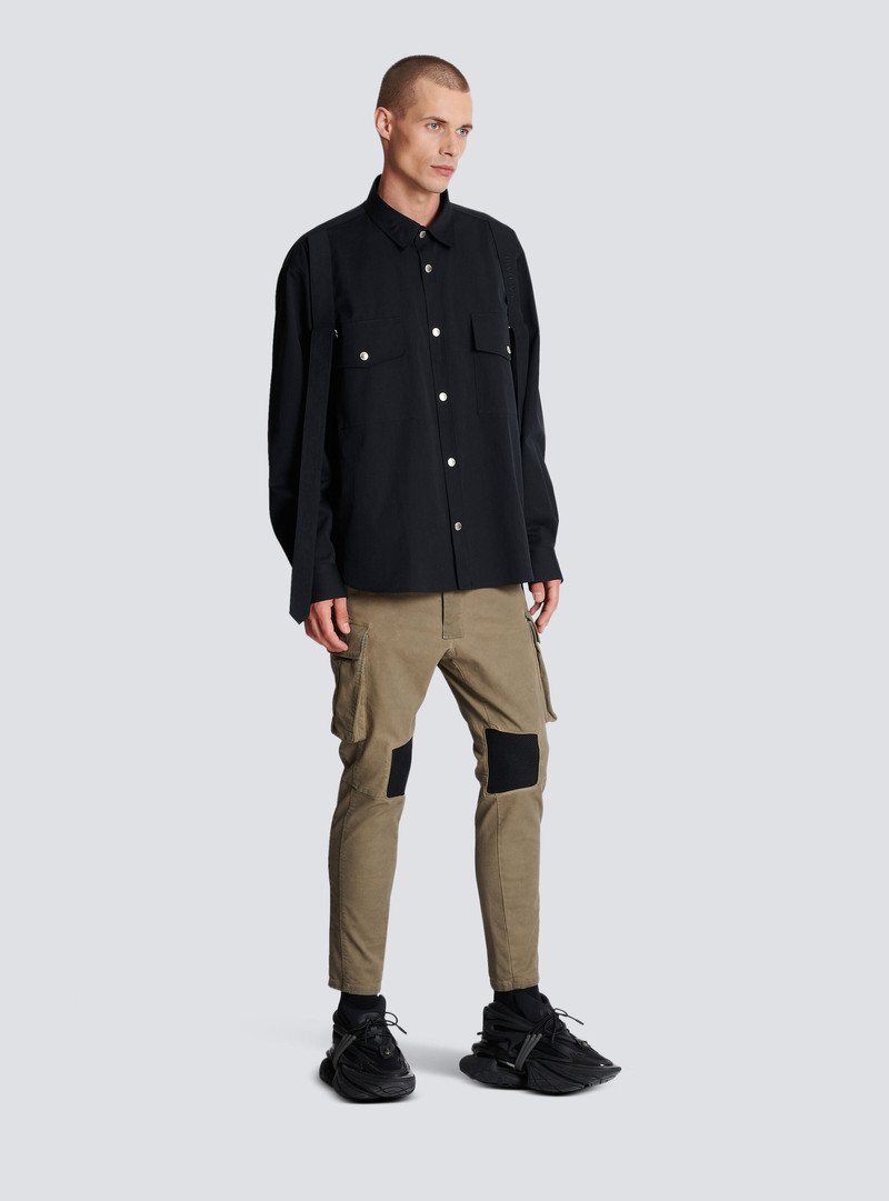Cotton shirt with strap 3