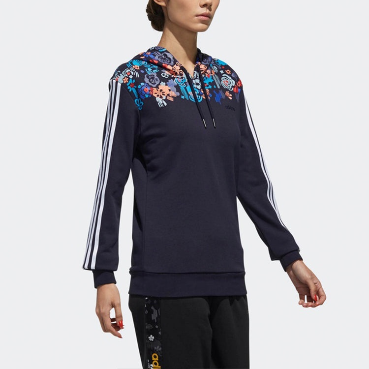 (WMNS) adidas neo Casual Sports Pullover Navy Blue DW7762 - 6