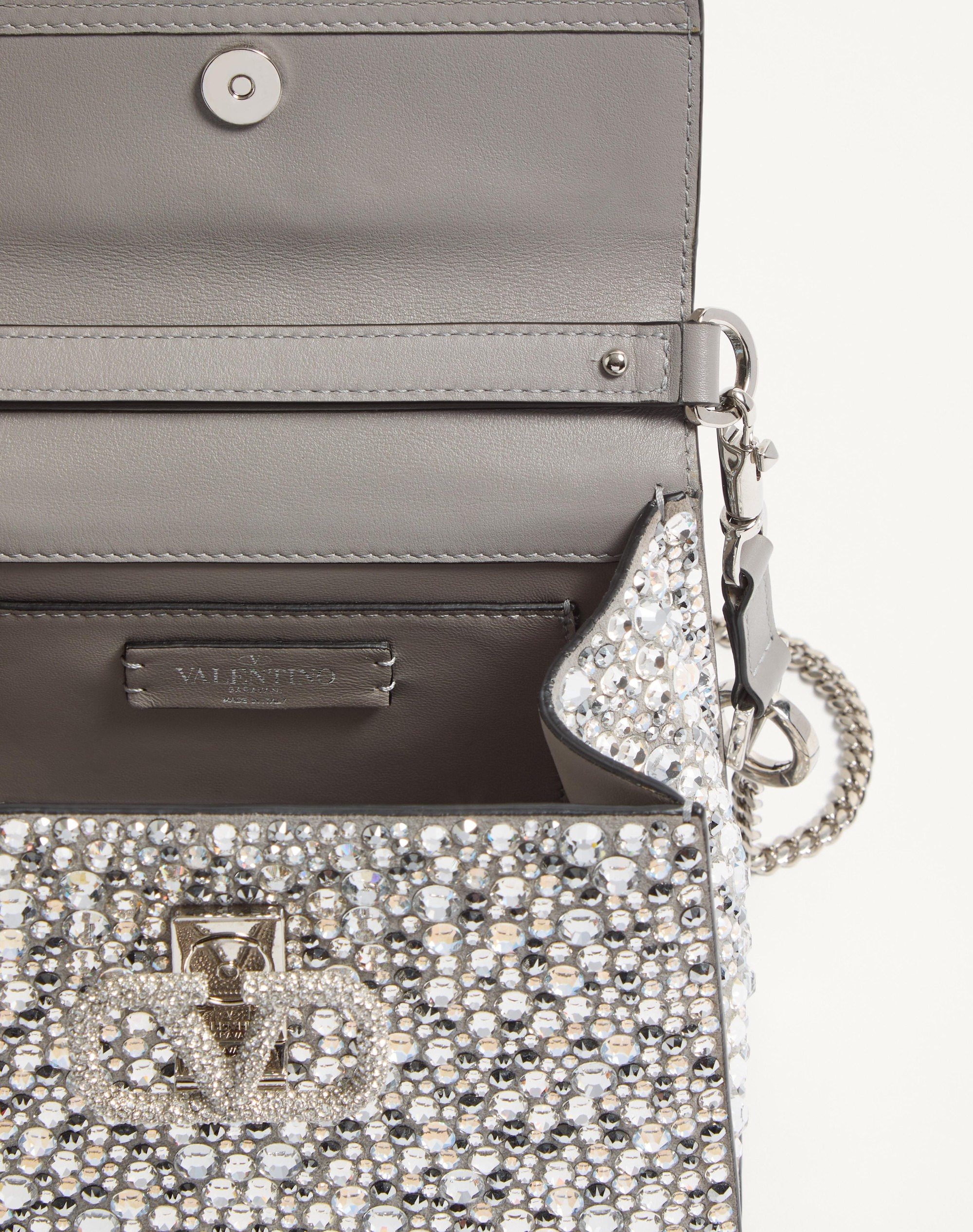 MINI VSLING HANDBAG WITH SPARKLING EMBROIDERY - 5