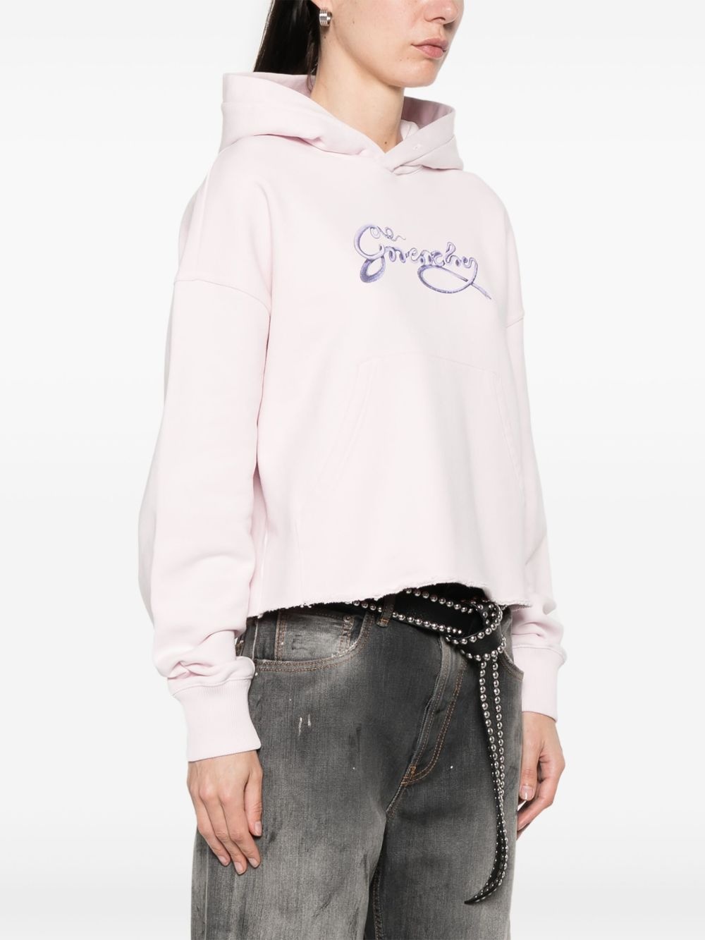 logo-print hoodie - 3