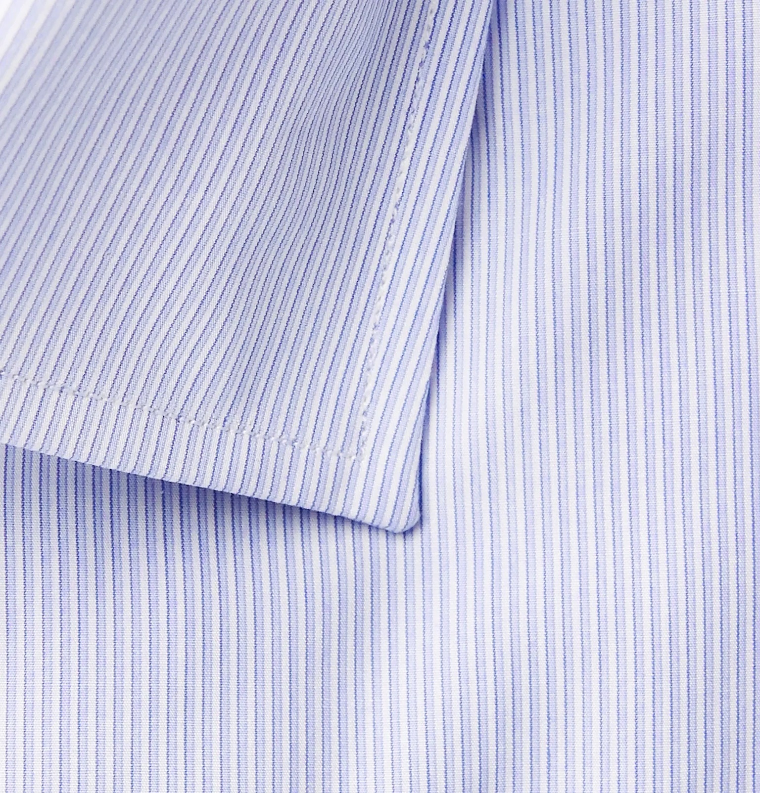 Slim-Fit Cutaway-Collar Striped Cotton-Poplin Shirt - 8