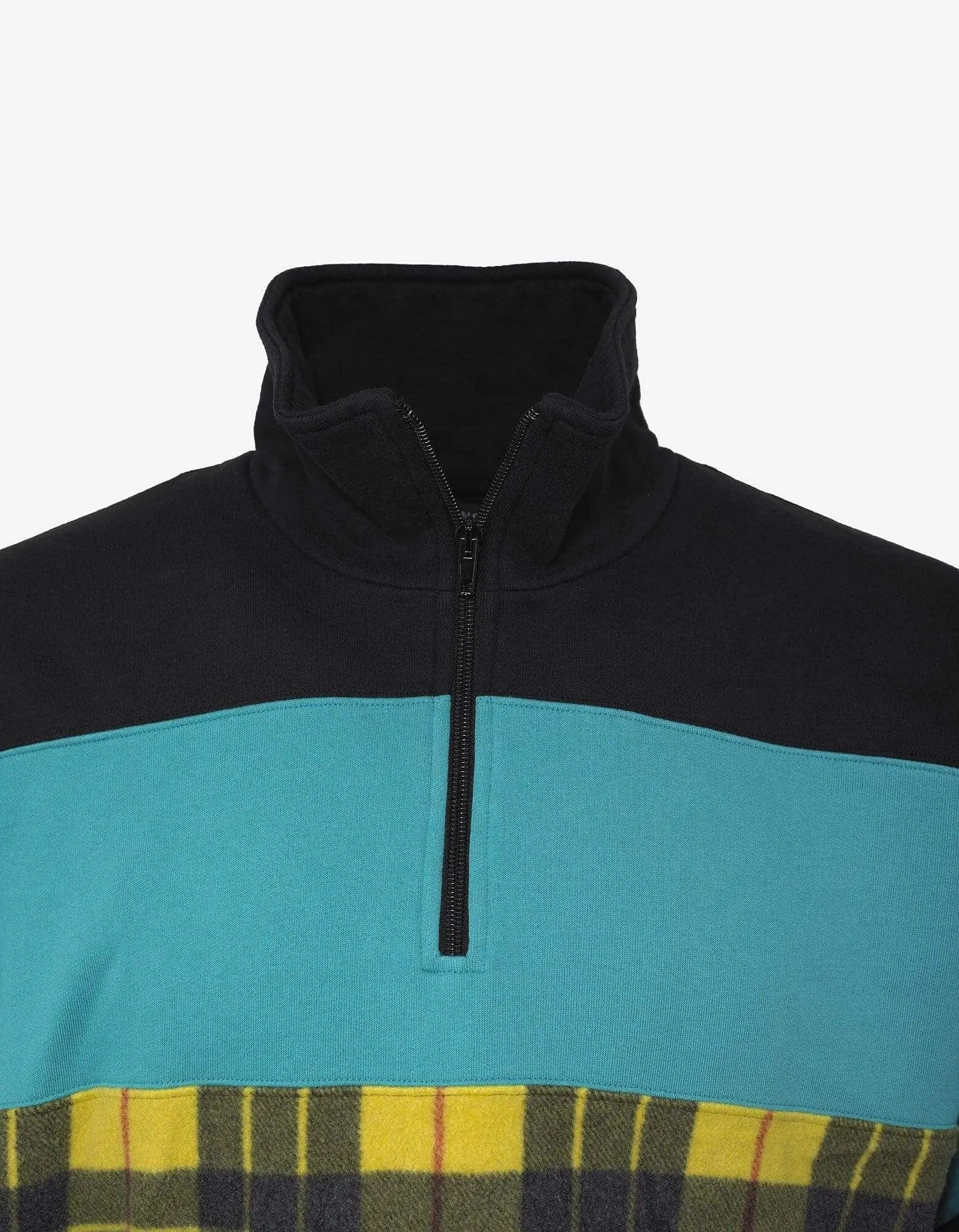 Balenciaga Multi-Panel Fleece & Felt Sweatshirt - 3