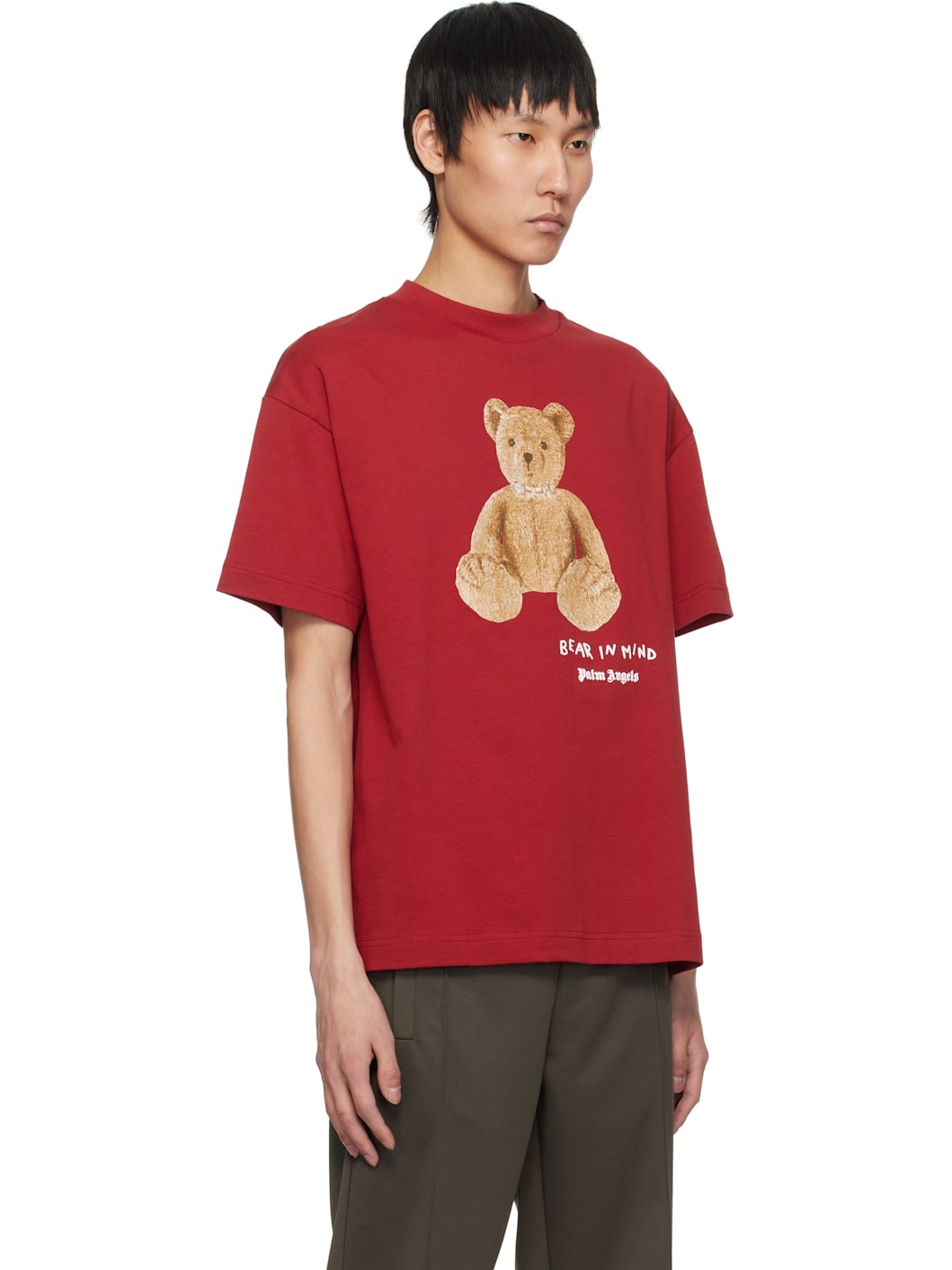 Red 'Bear in Mind' T-shirt - 2