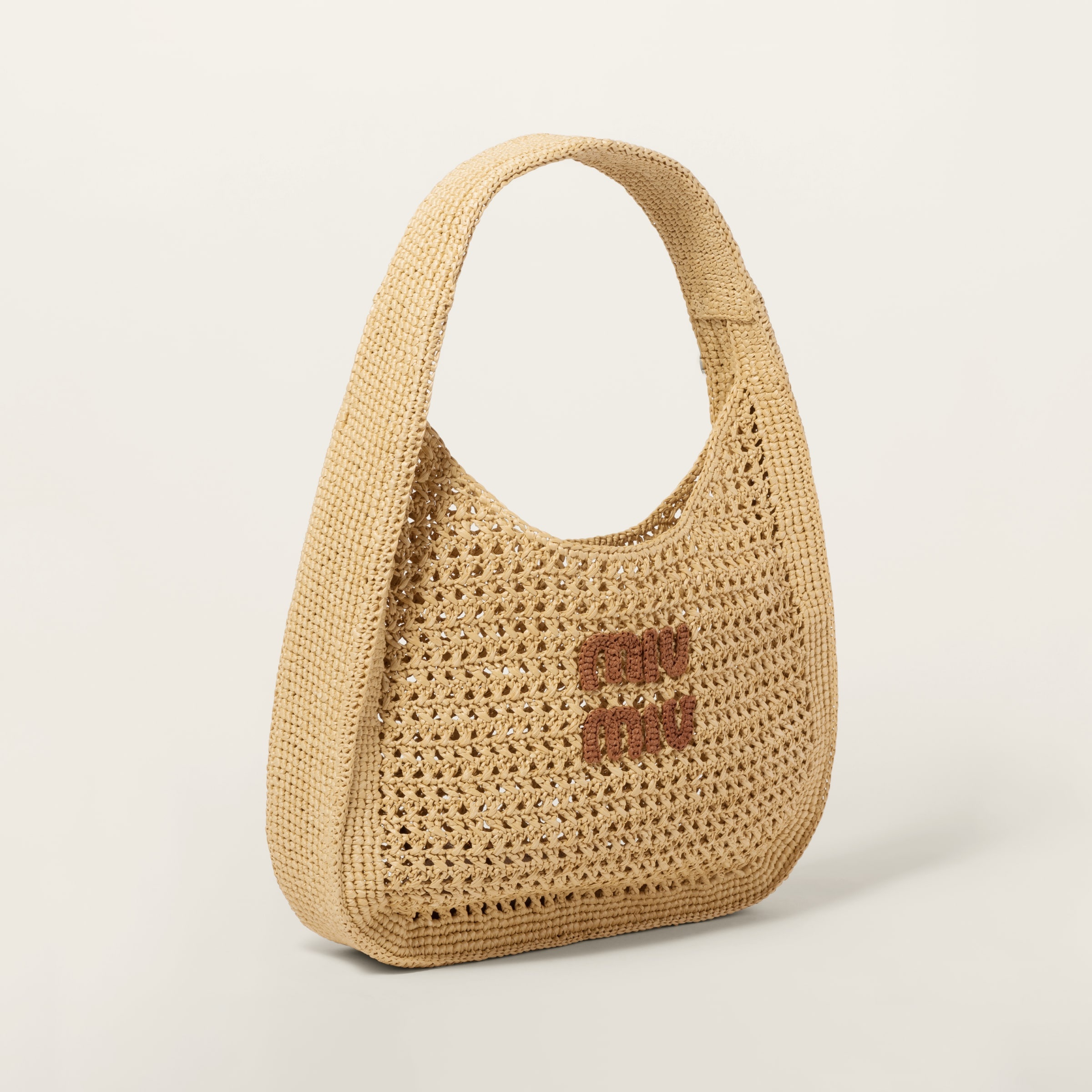 Woven fabric hobo bag - 3