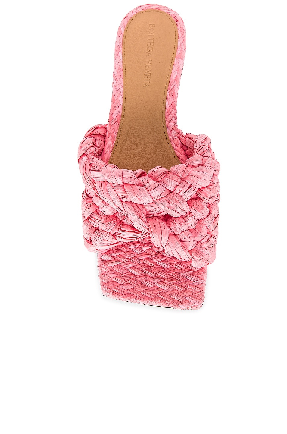 Raffia Stretch Flat Mules - 4