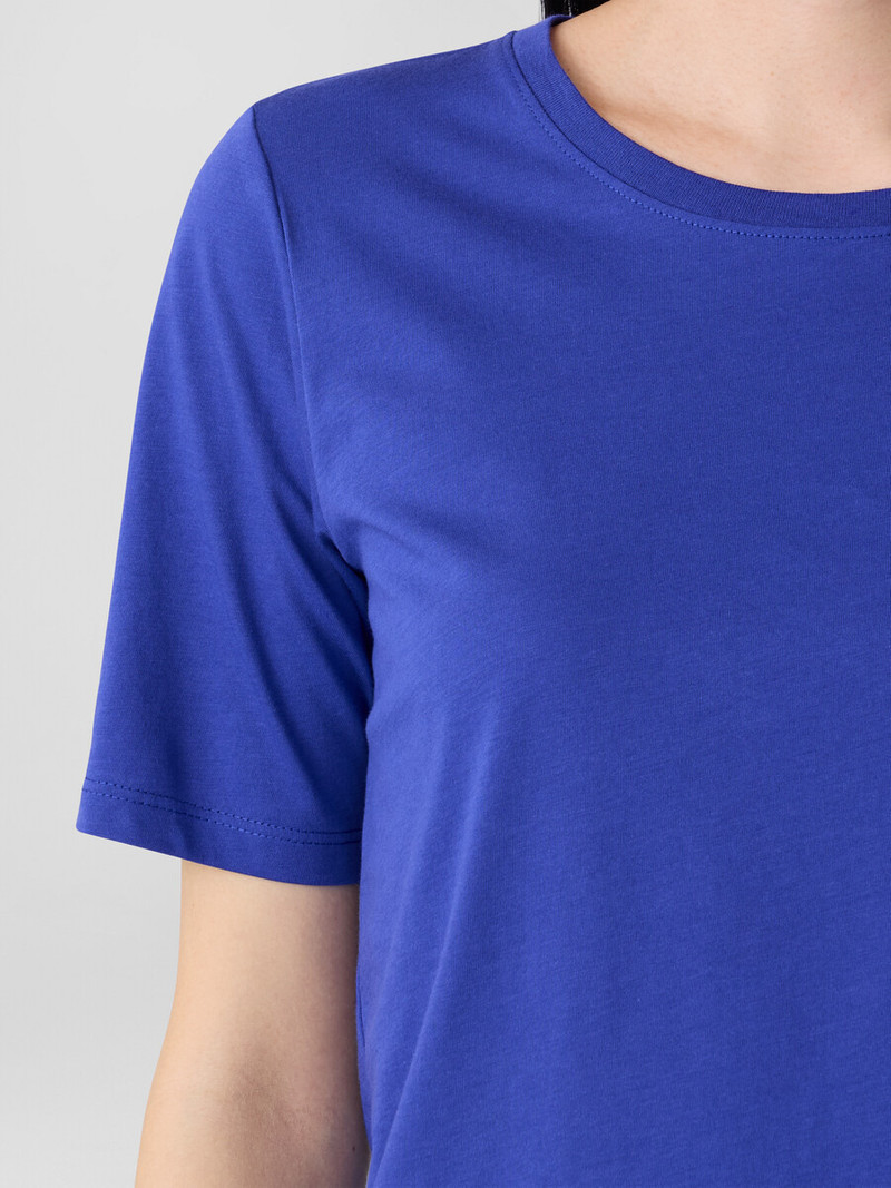 Organic Pima Cotton Jersey Round Neck Tee 5