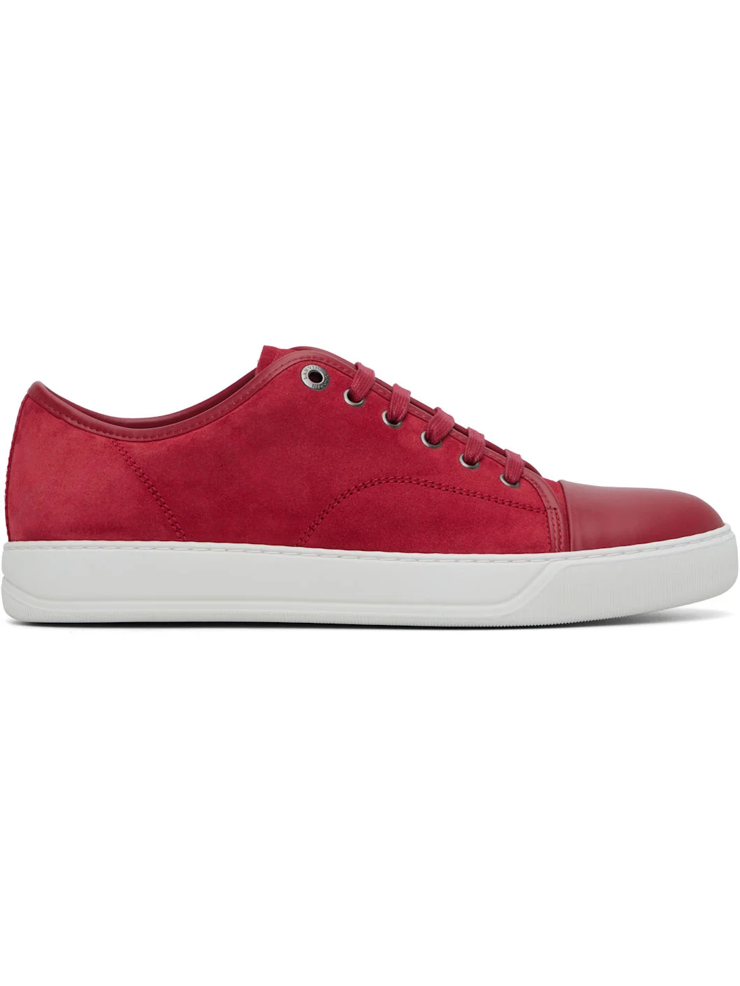 Red DBB1 Leather & Suede Sneakers - 1