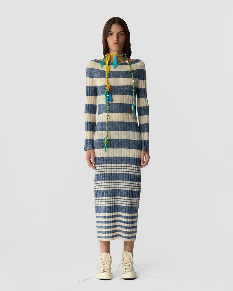 GUEST IN RESIDENCE Striped Rib Dress outlook