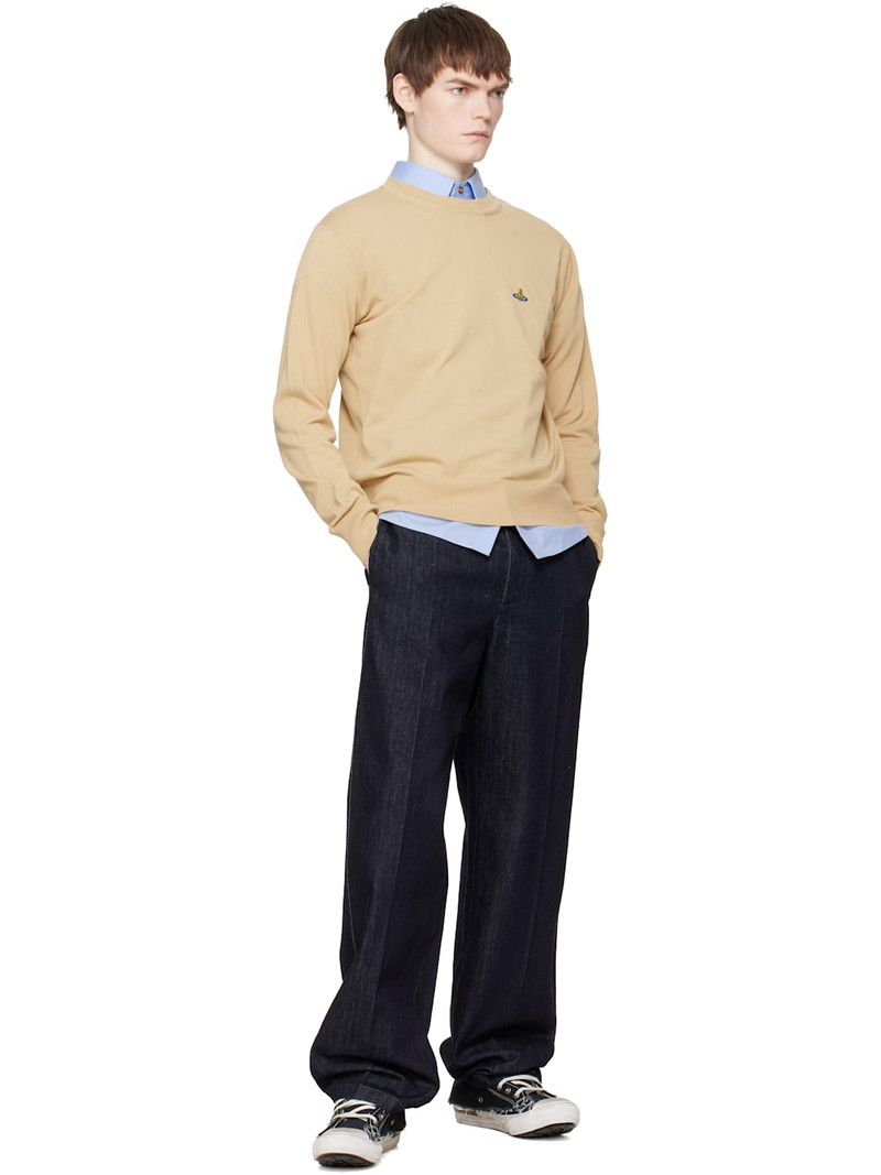 Vivienne Westwood Beige Alex Round Neck Sweater outlook