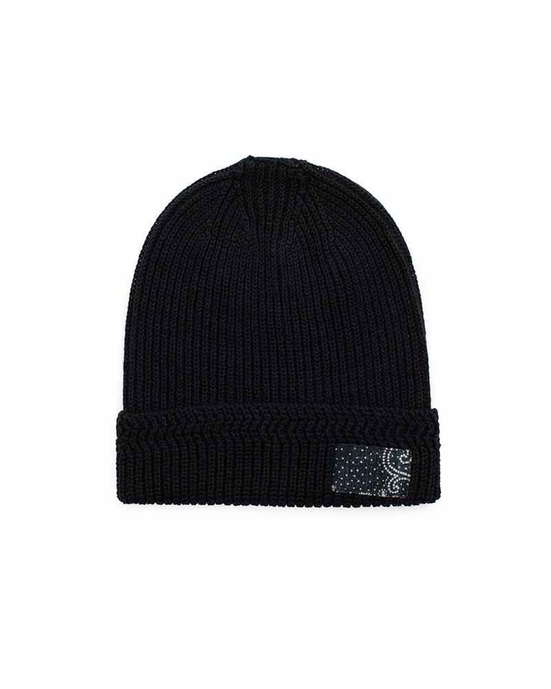 KNIT BEANIE C/L NAVY - 1