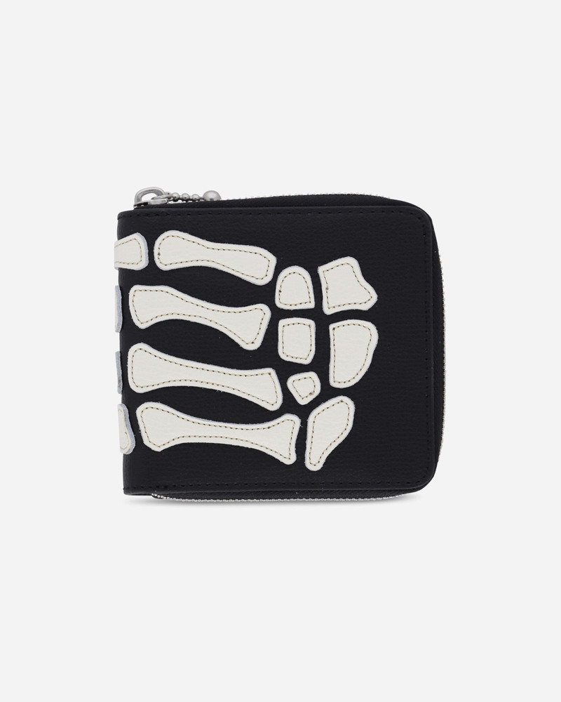 Kapital Thumb Up Bone Band Zip Wallet Black outlook