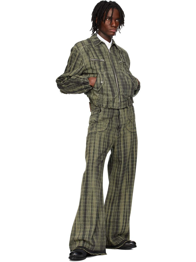 EGONLAB Gray Lining Denim Bomber Jacket outlook