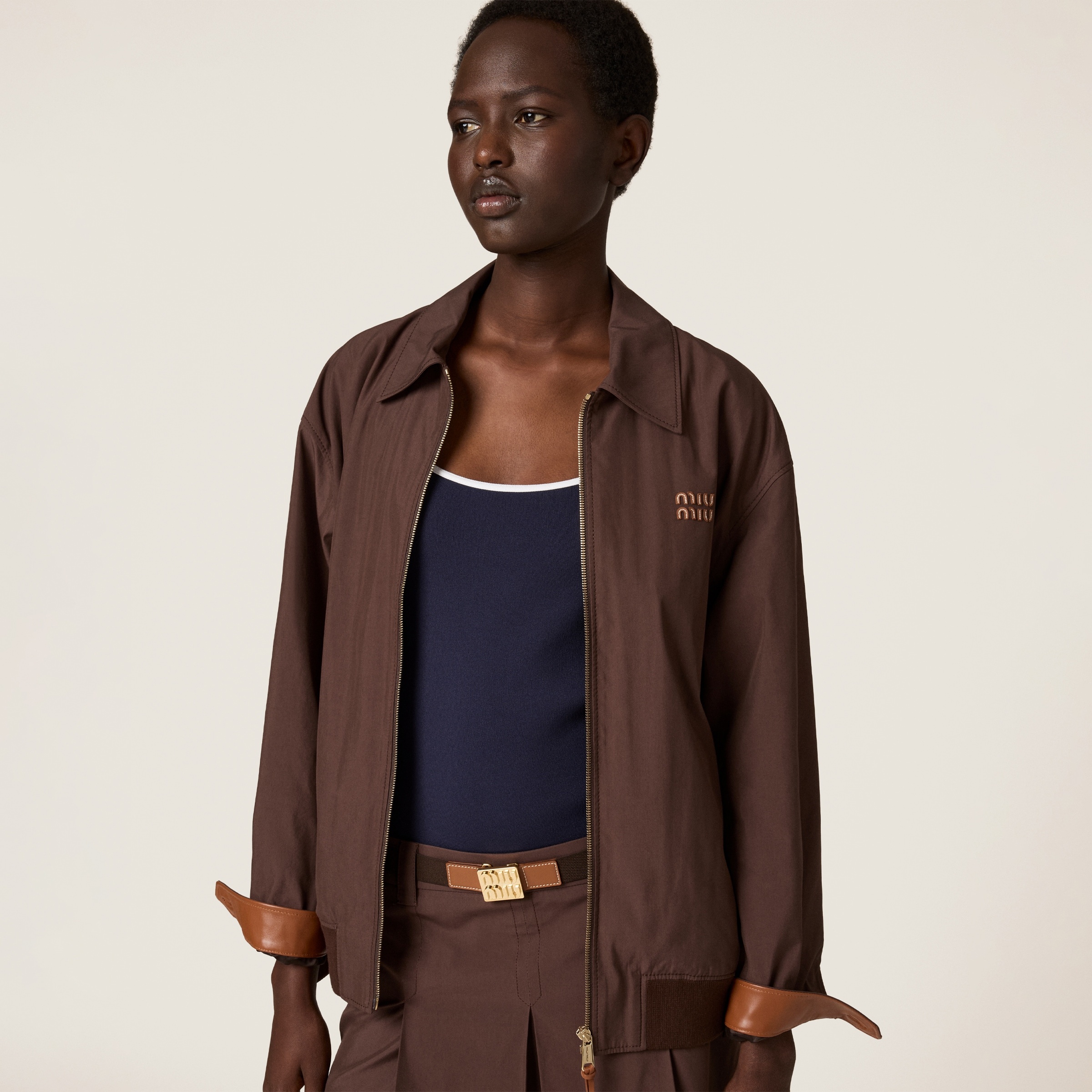 Panama cotton blouson jacket - 5