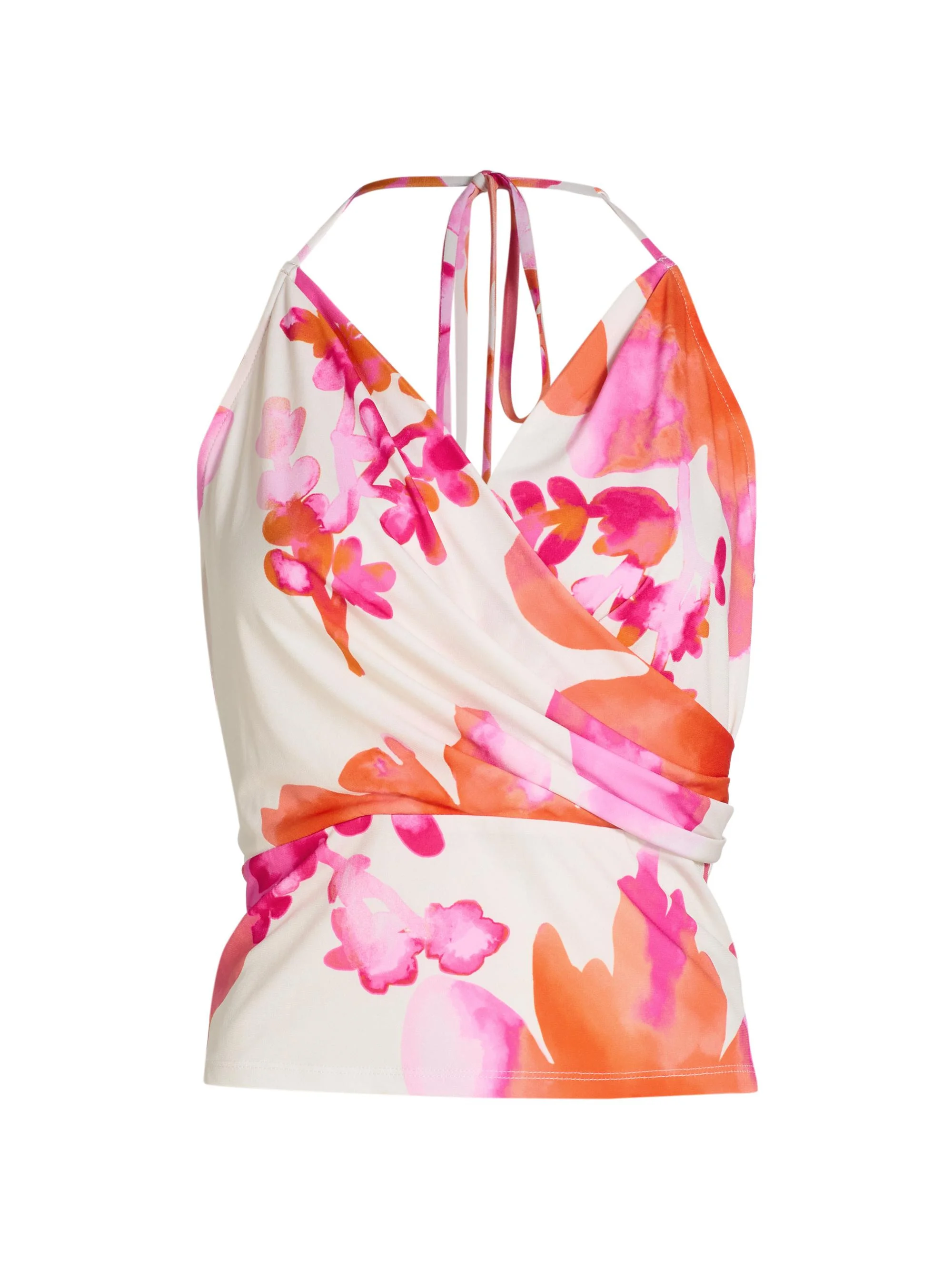 Women's Simone Floral Top - Sunset Orange Floral - 1