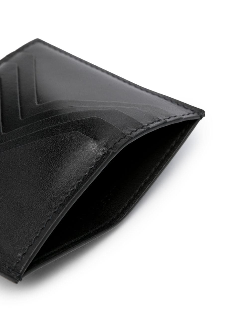 Square leather card holder - 3