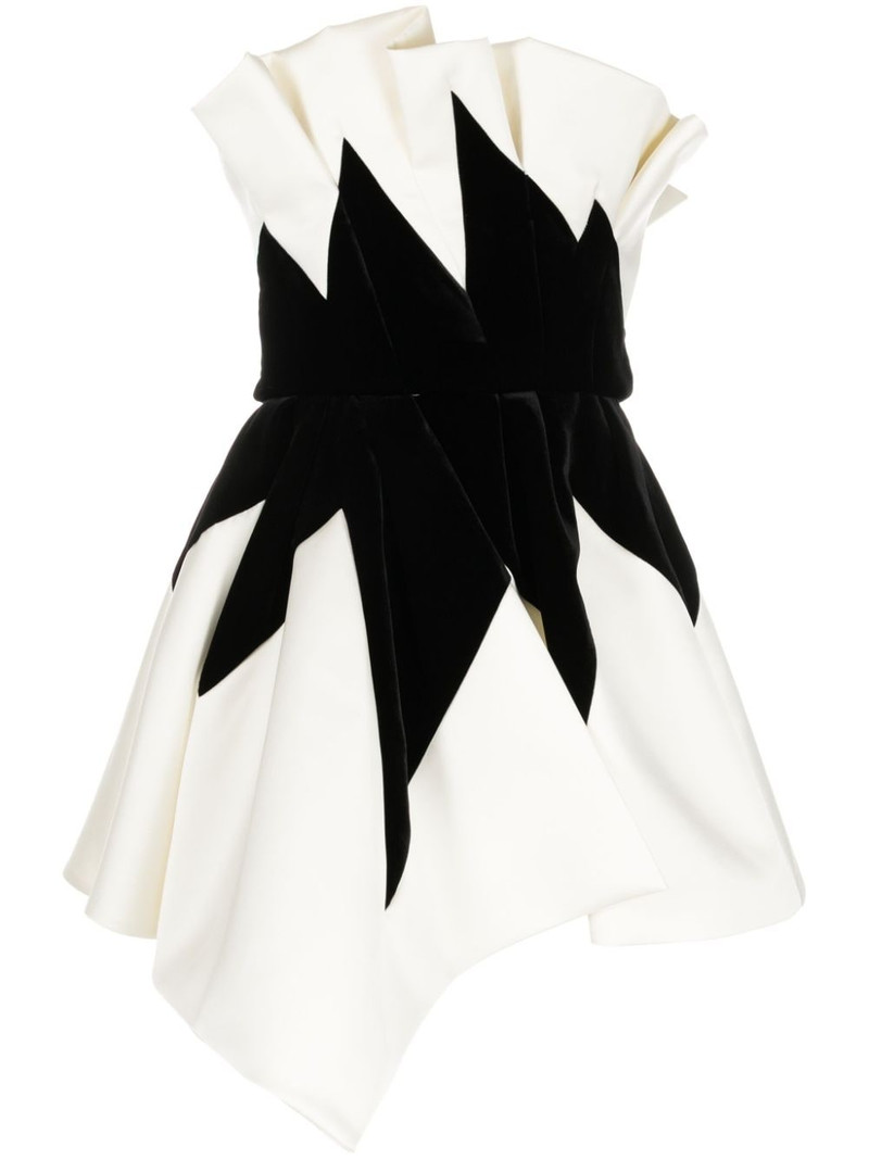 strapless flared minidress 1
