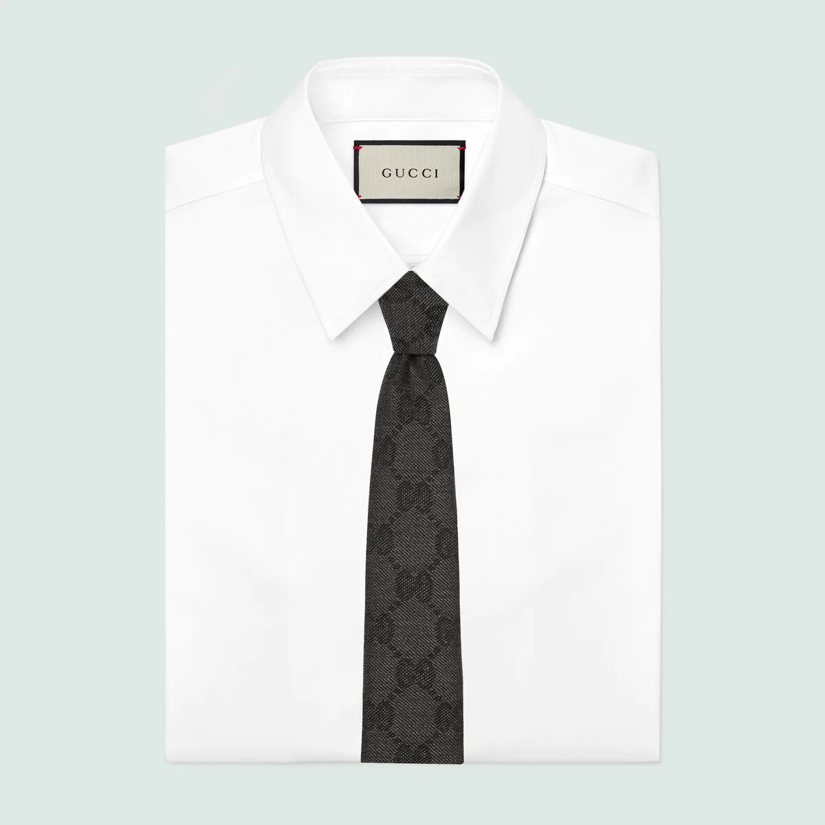 GG wool jacquard tie - 2