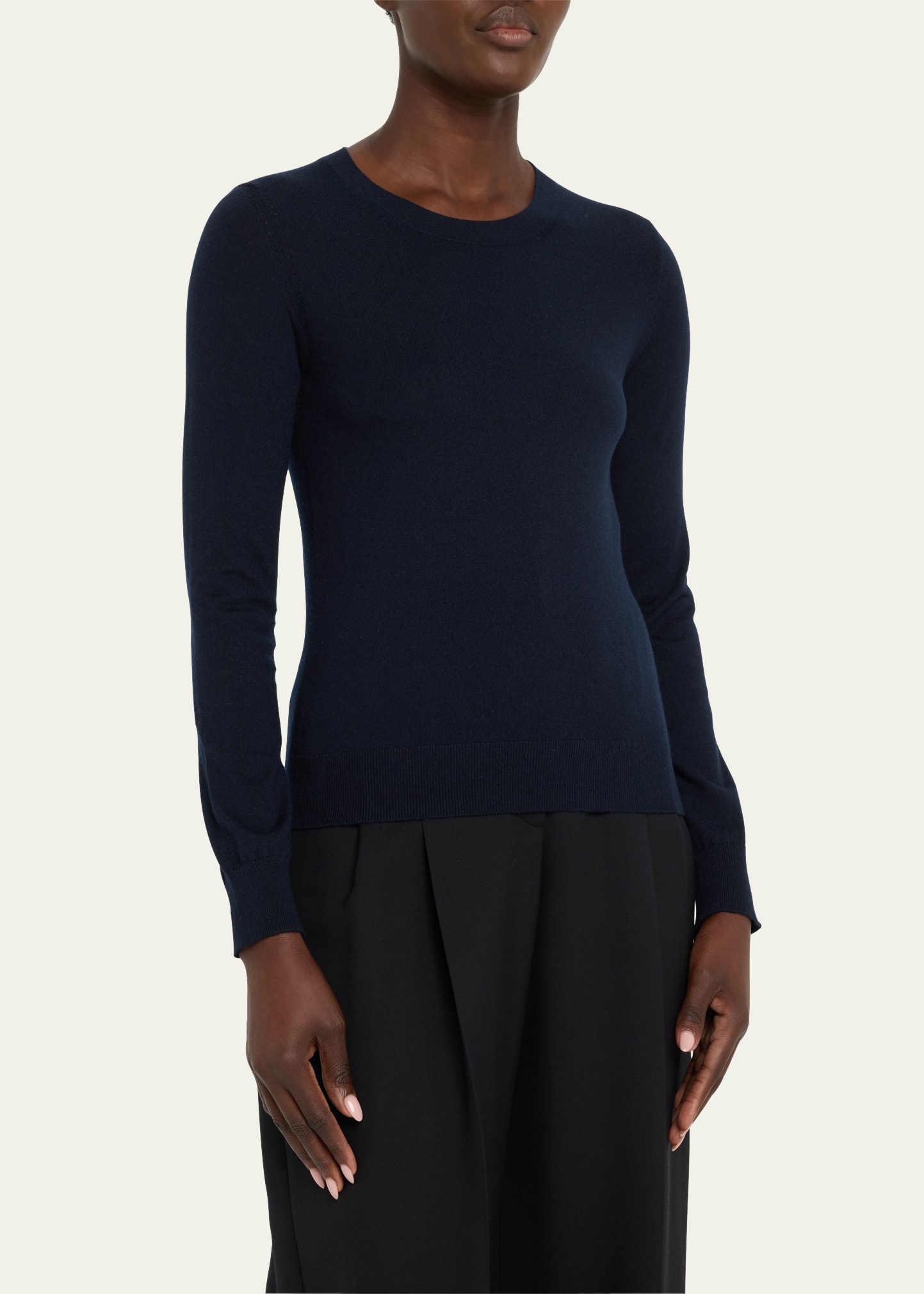 Long-Sleeve Cashmere Sweater - 4