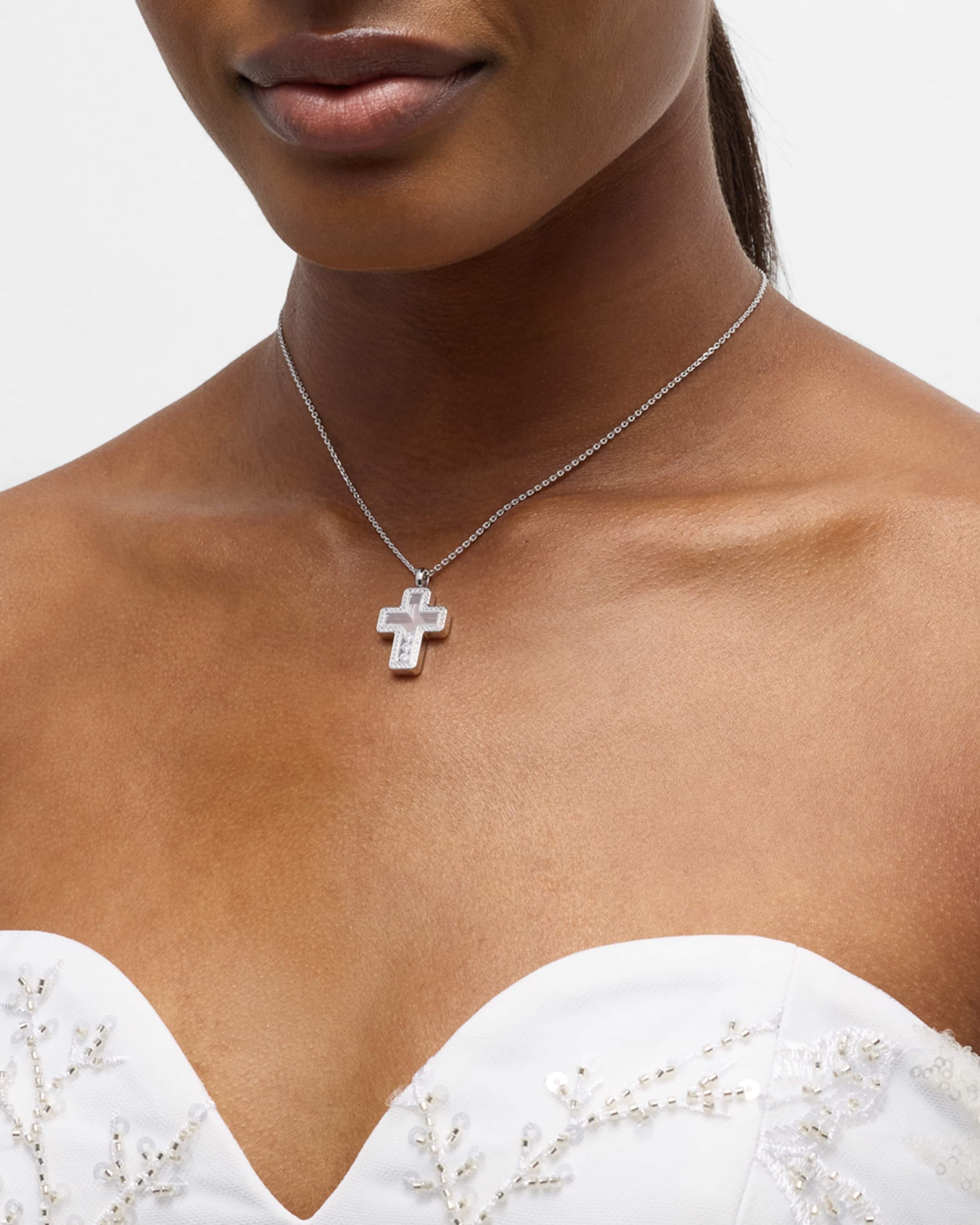 Happy Diamonds Cross Pendant Necklace - 2