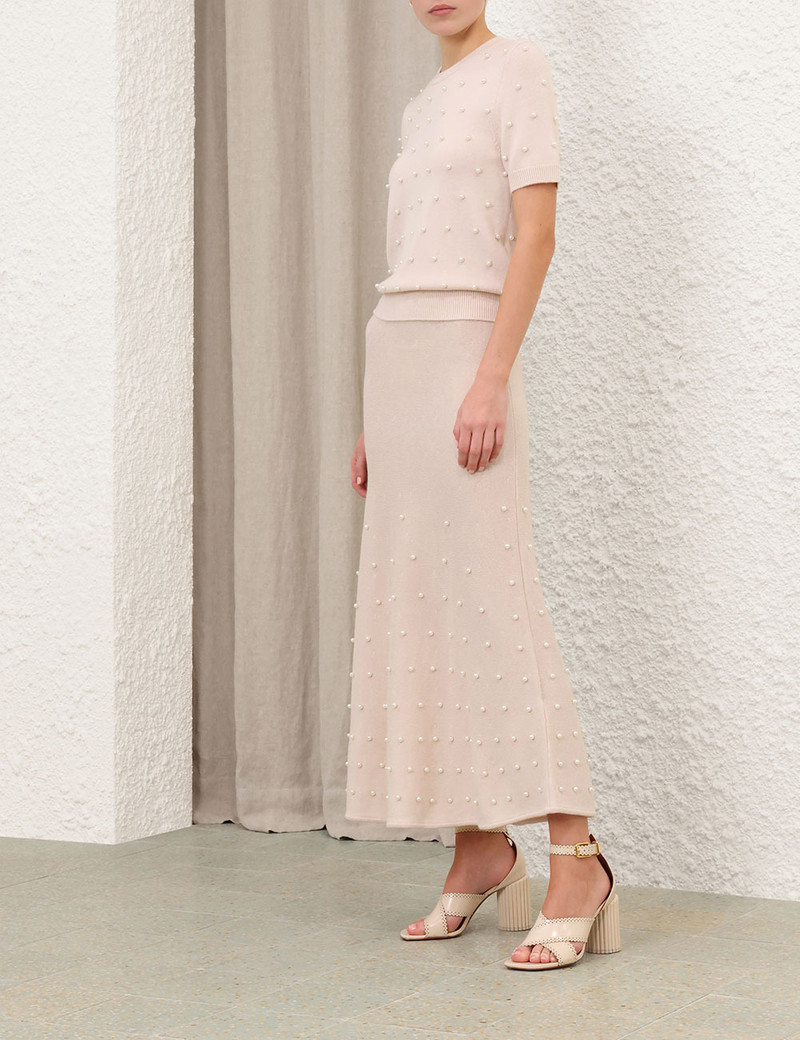 HYPNOTIC BEADED MIDI SKIRT 3