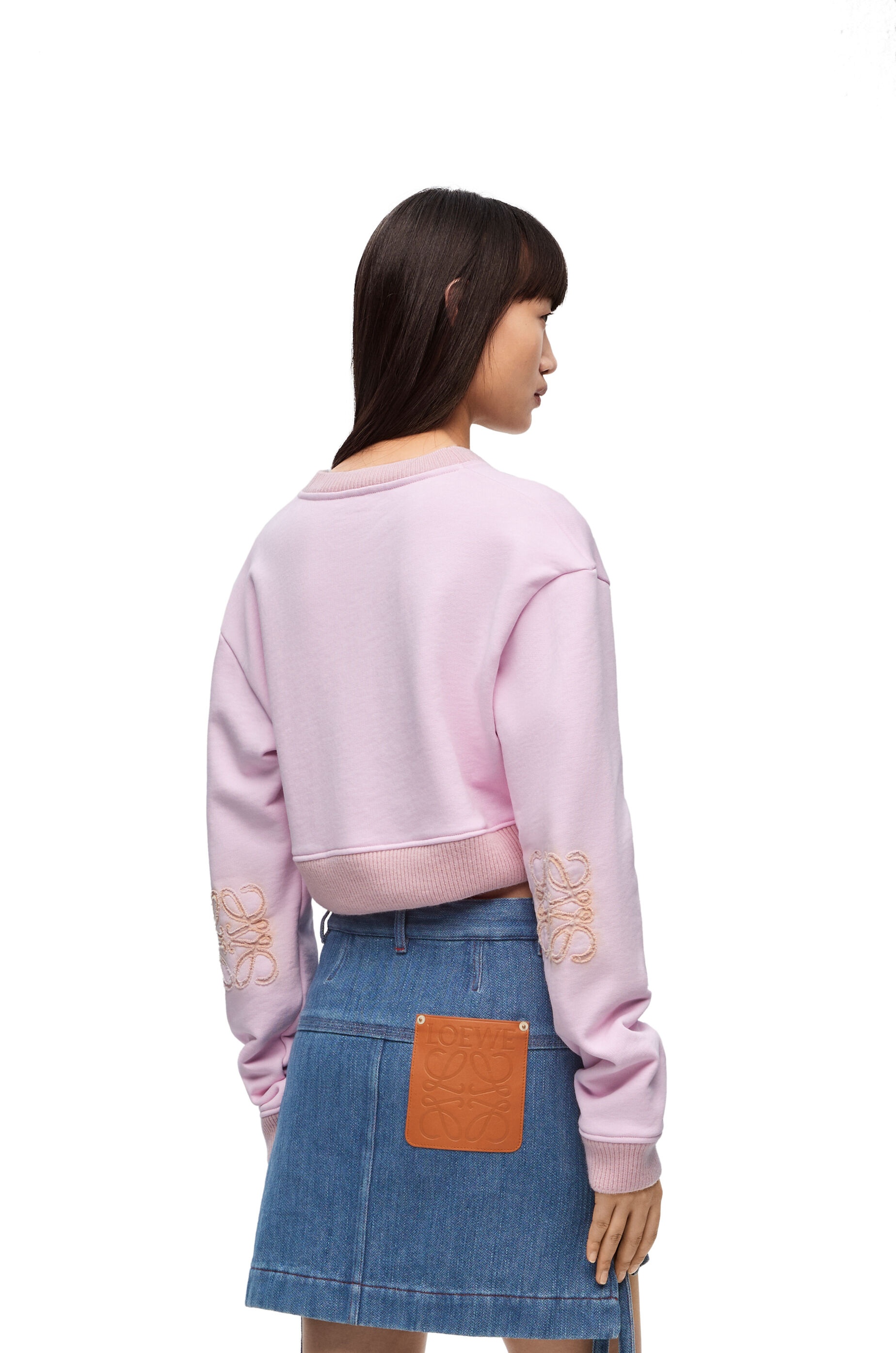 Cropped sweatshirt in cotton - 4