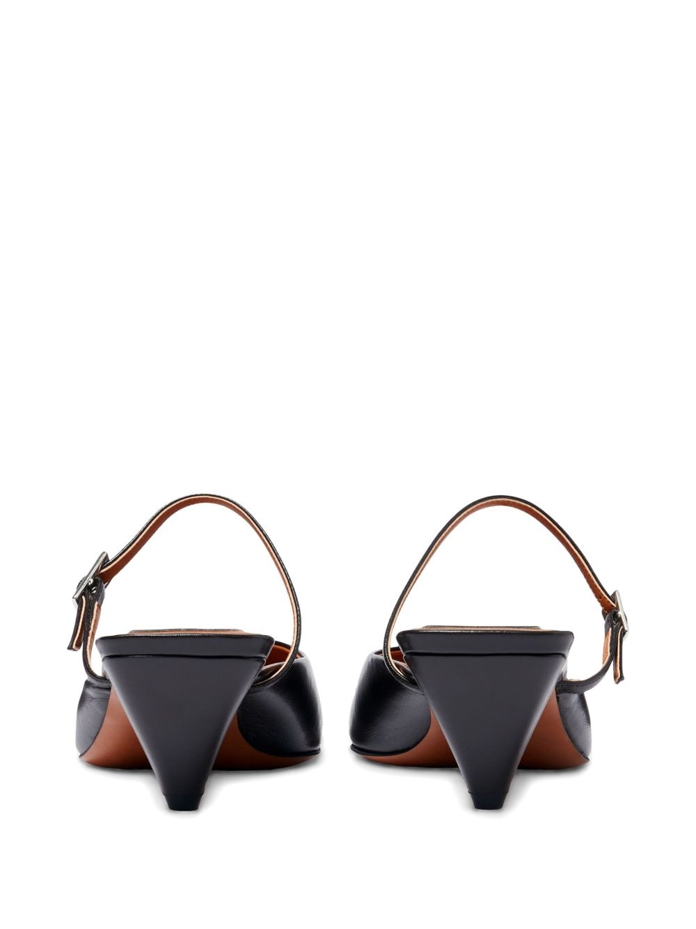 90mm square-toe mules - 3