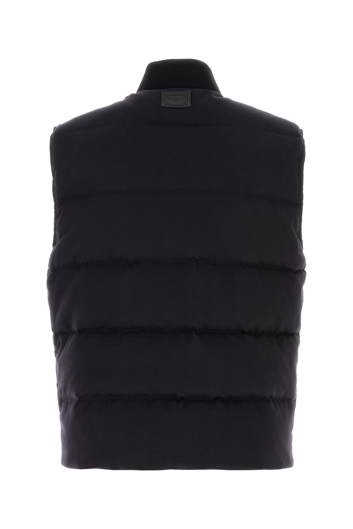 Midnight blue cotton blend reversible down jacket - 2