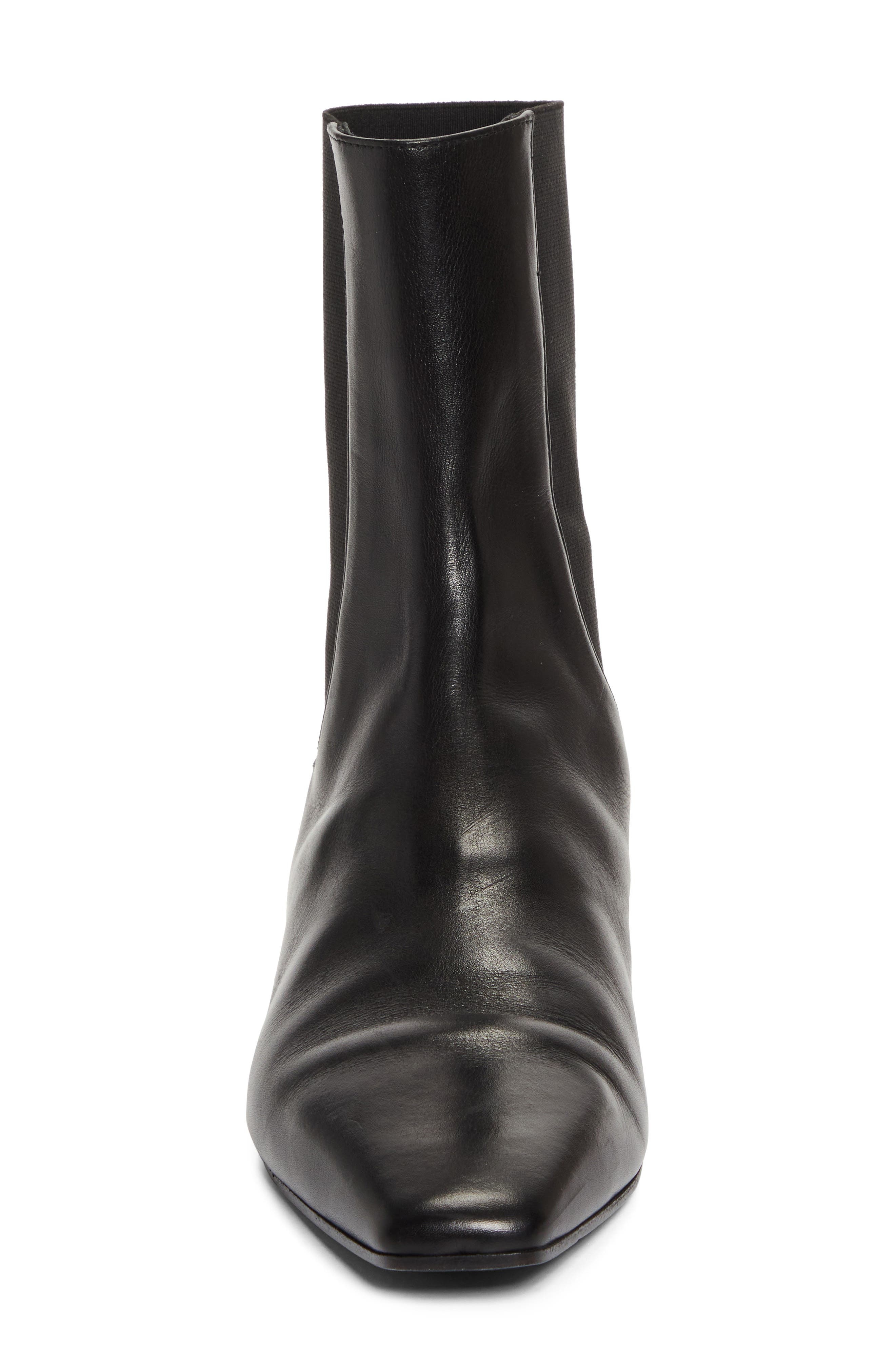 TOTEME Square Toe Flat Chelsea Boot in Black at Nordstrom - 4