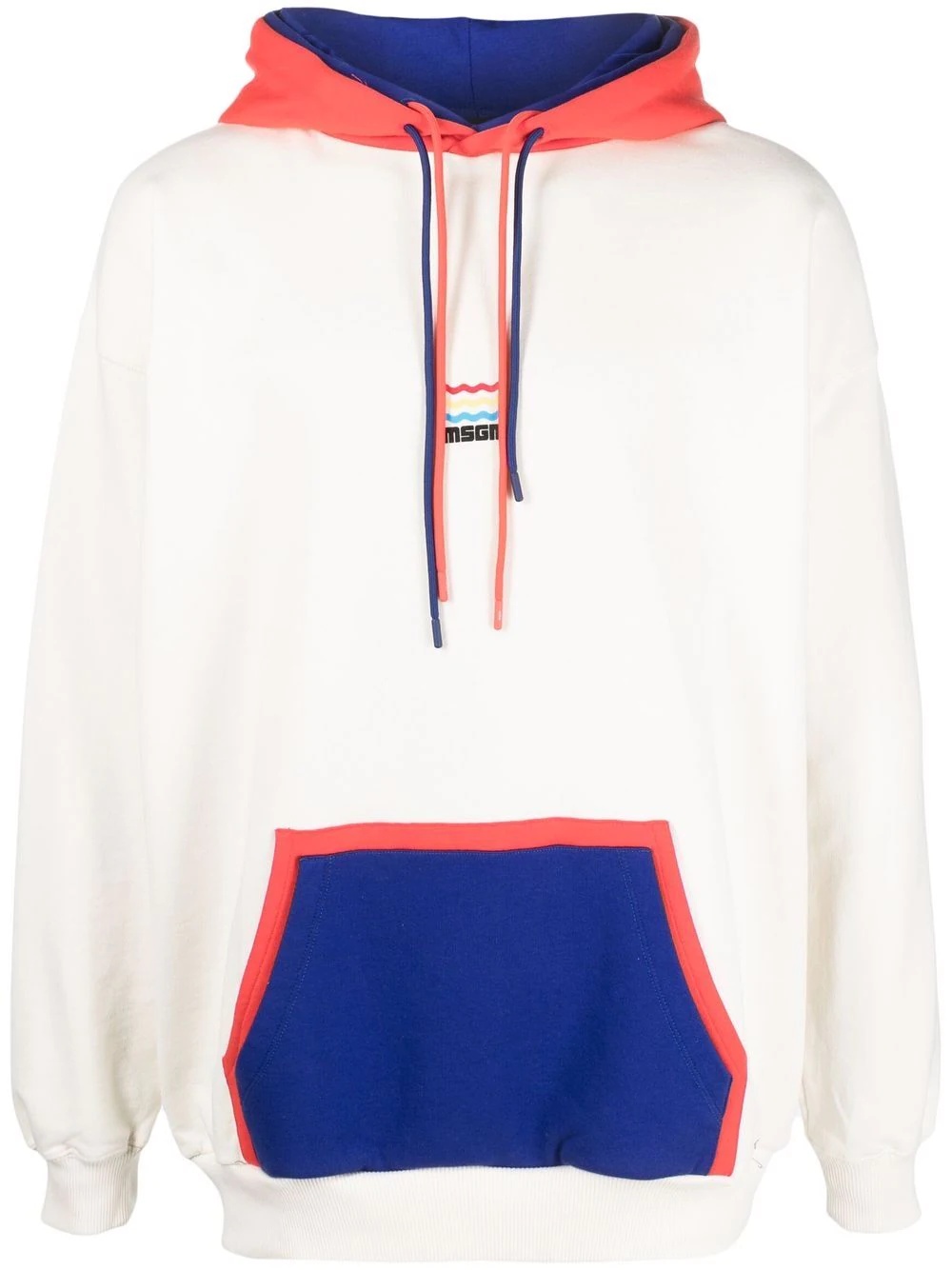 colour-block hoodie - 1