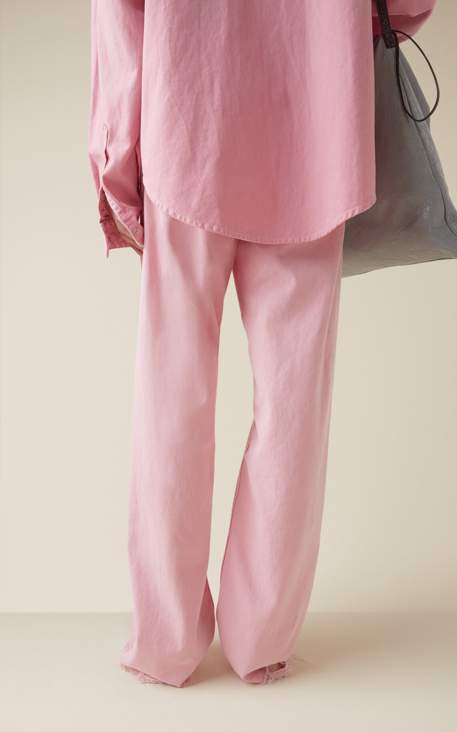 Rigid Drop-Rise Wide-Leg Jeans pink - 4
