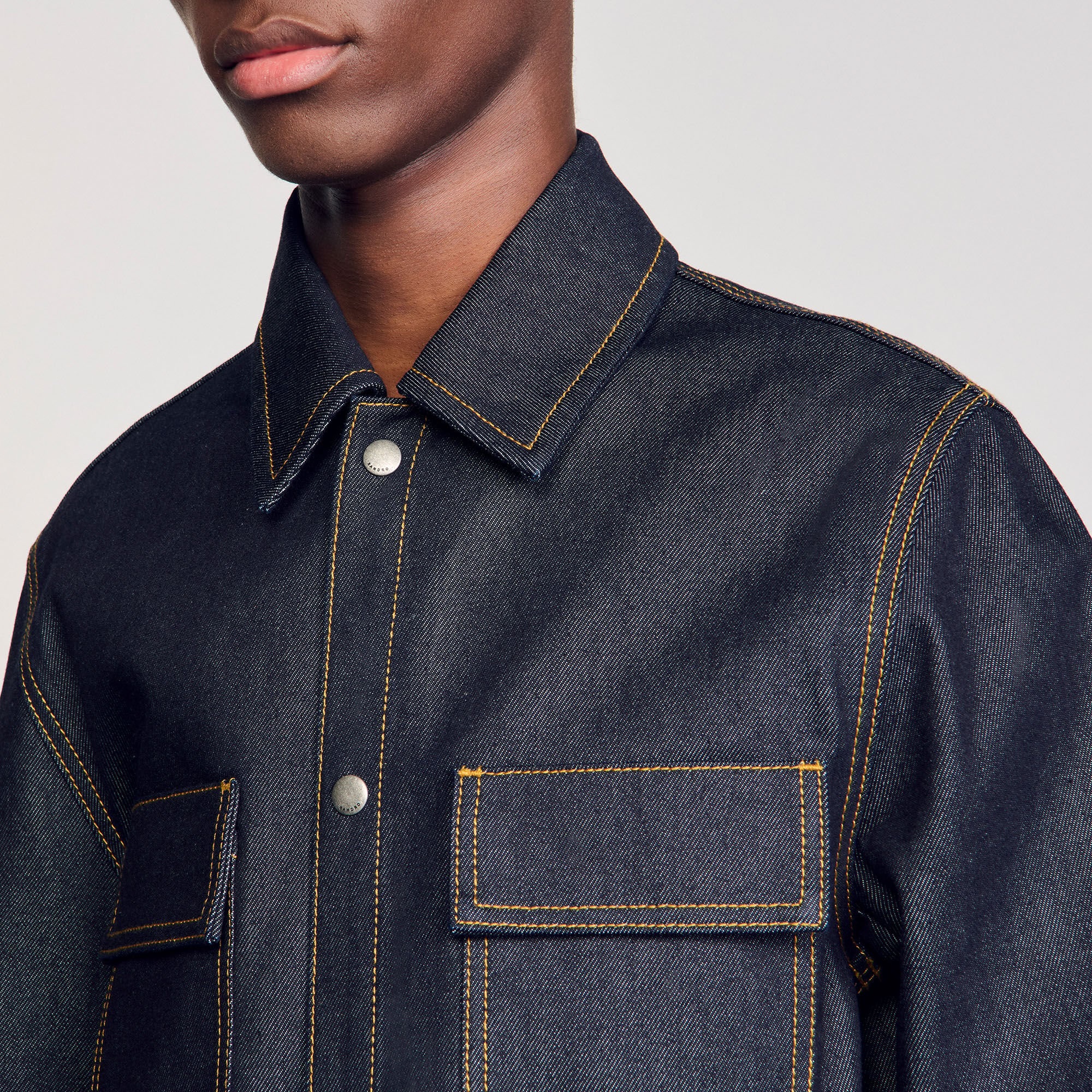 DENIM OVERSIZED SHIRT - 3