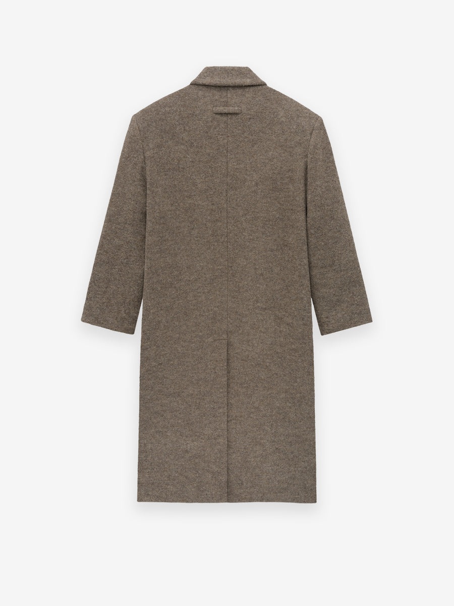 Boiled Wool Relaxed Overcoat - 4